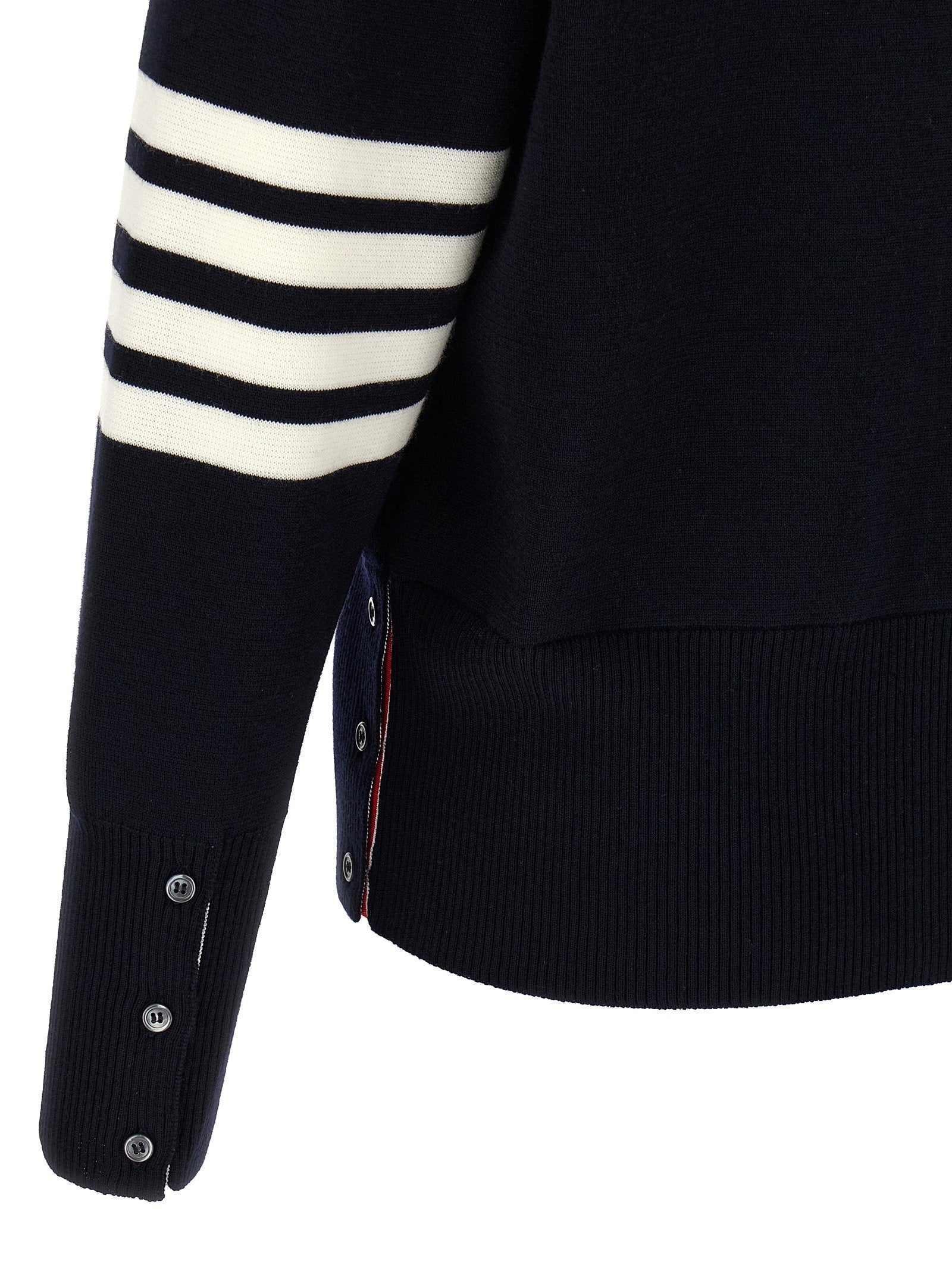 Thom Browne 4-bar Wool Cardigan – 100% virgin wool - view 4