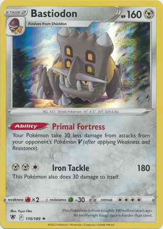 Rare holo swsh10-110 – Pokémon Bastiodon - 110/189 - Rare Holo [swsh10-110] [Holo]