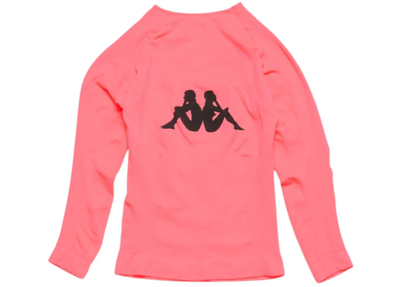 Acne Studios x Kappa Long Sleeve Logo T-shirt Neon Pink - view 2