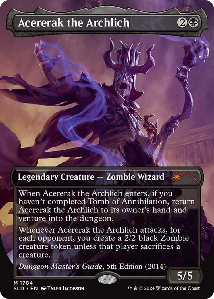 Magic Acererak the Archlich [1784] [Borderless] [An Exhibition of Adventure] [Secret Lair Drop] [Non-Foil]