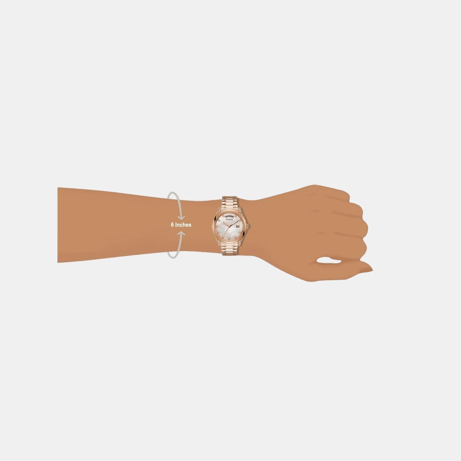 Guess Aura Women Quartz Two Tone Dial Analog Stainless Steel Watch GW0047L2 - view 4