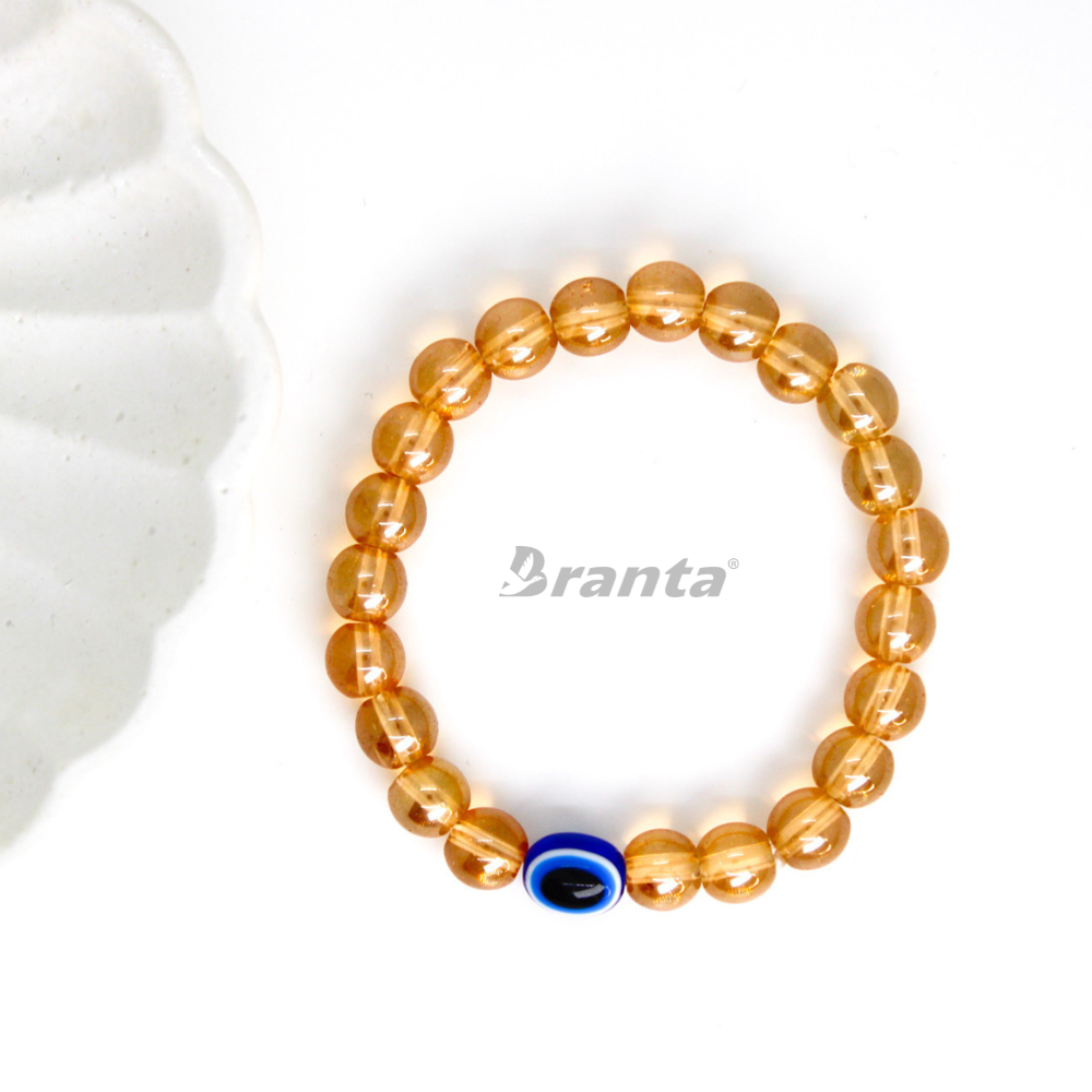 brantashop Citrine Dream Evil Eye Stone Bracelet For Women - view 2
