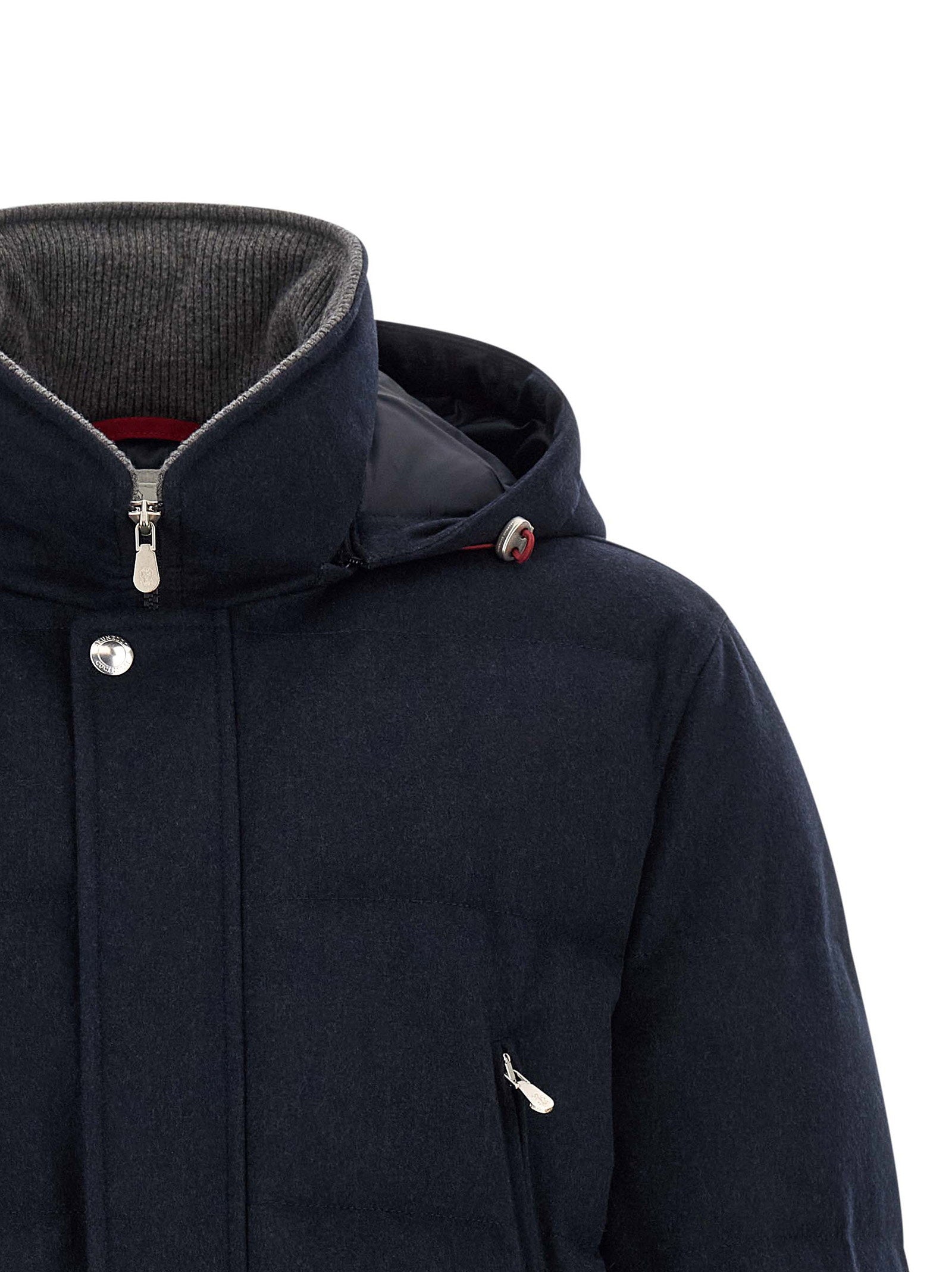 Brunello Cucinelli Wool Flannel Parka – 100% wool - view 4