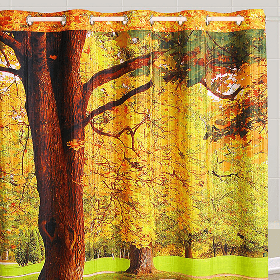 Swayam India Alluring Spring Shower Curtains- 5611 - view 4