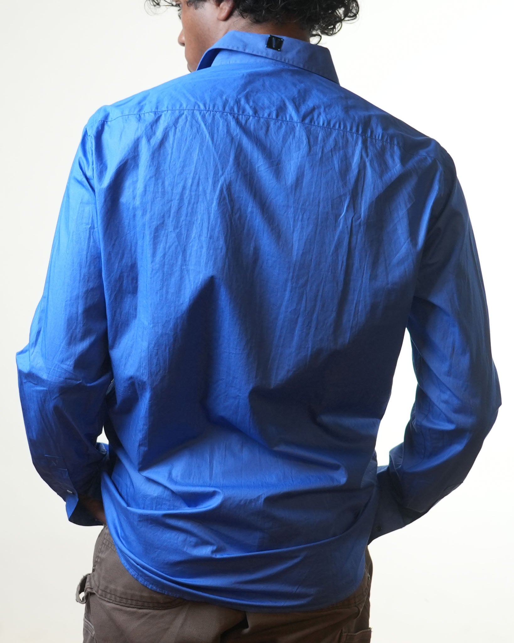 Versace Blue Formal Shirt - view 3
