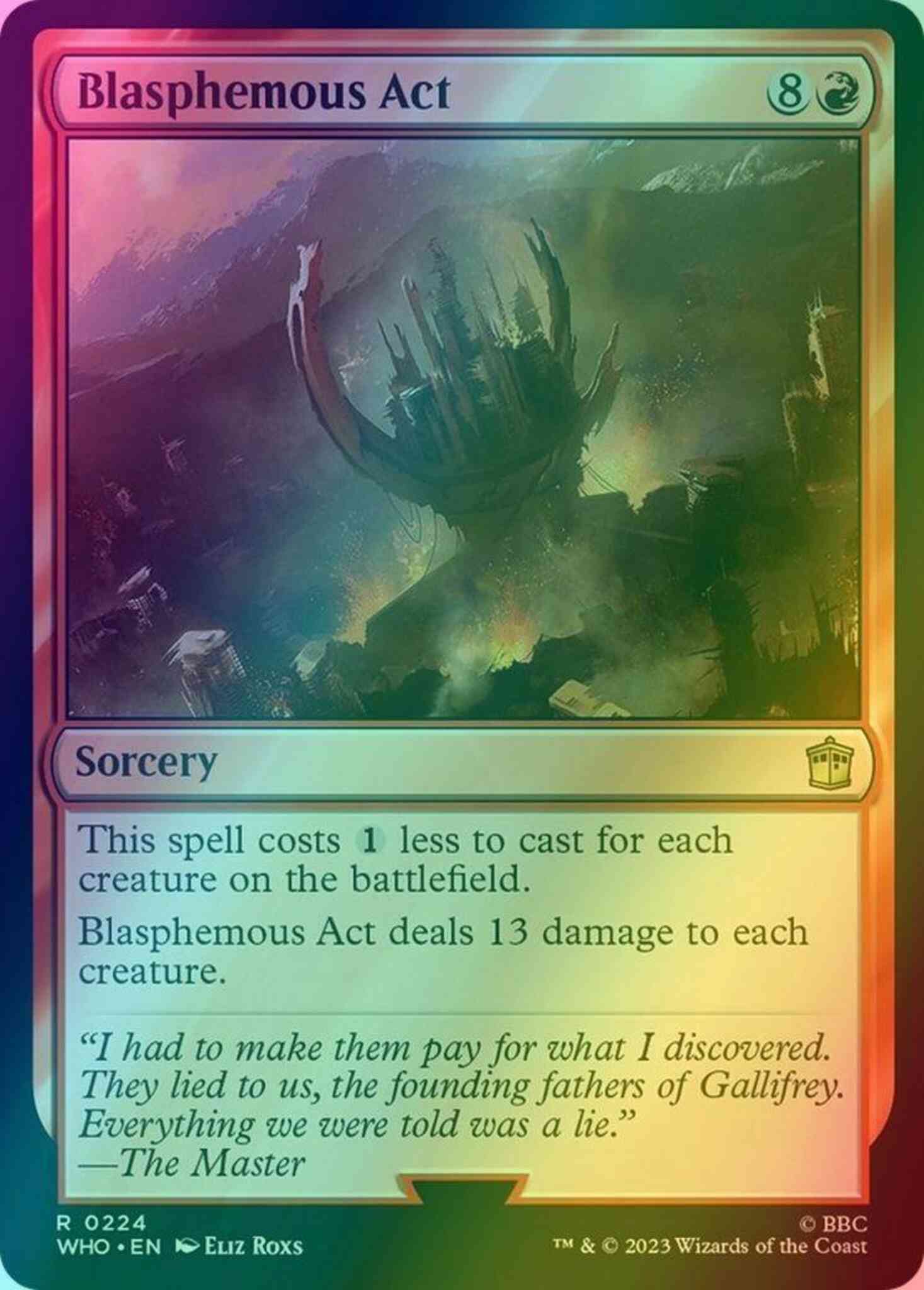 Blasphemous act 224 – Magic Blasphemous Act [224] [Universes Beyond: Doctor Who] [Foil]