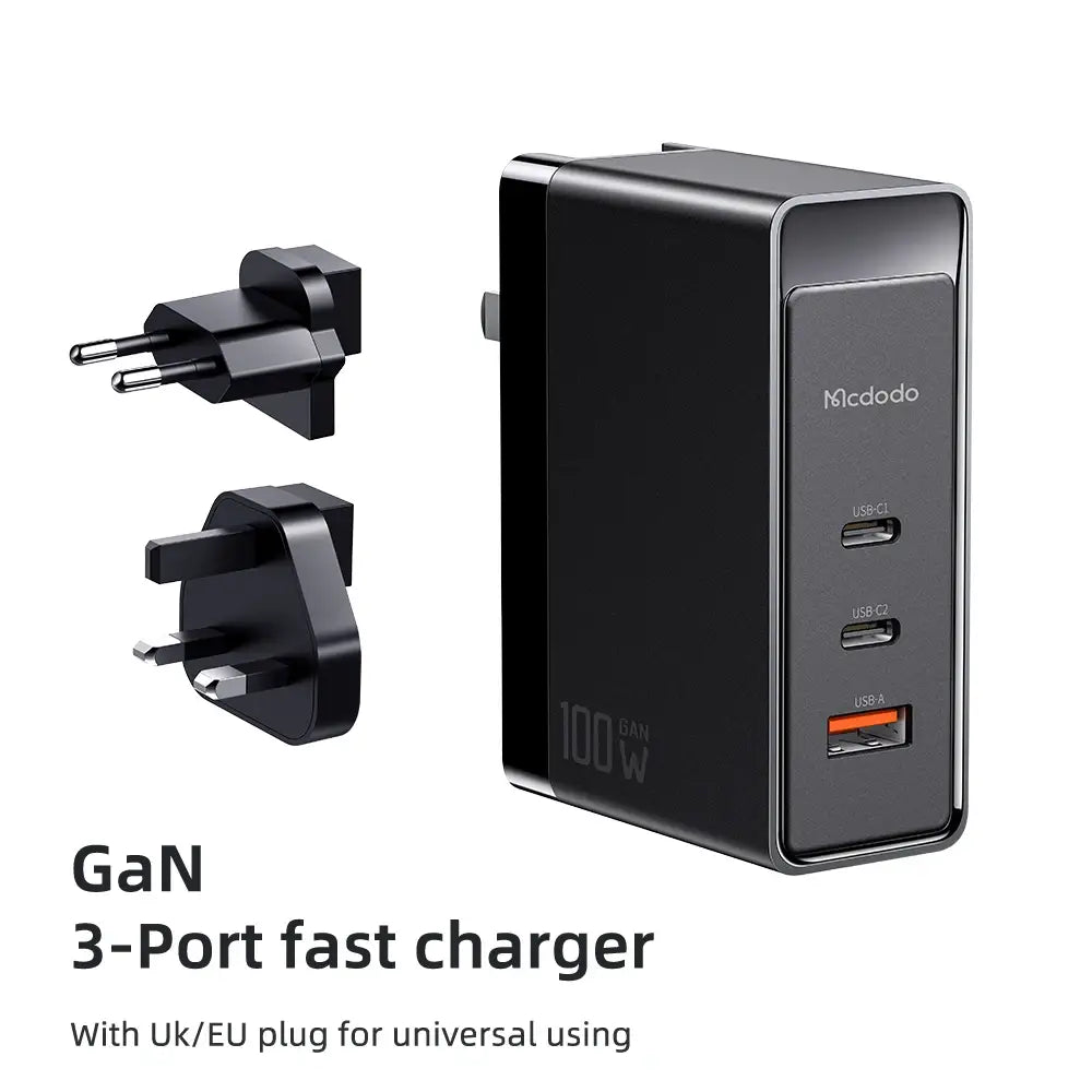 Million Cases Master Power 100W USB-C Fast Wall Charging Adapter