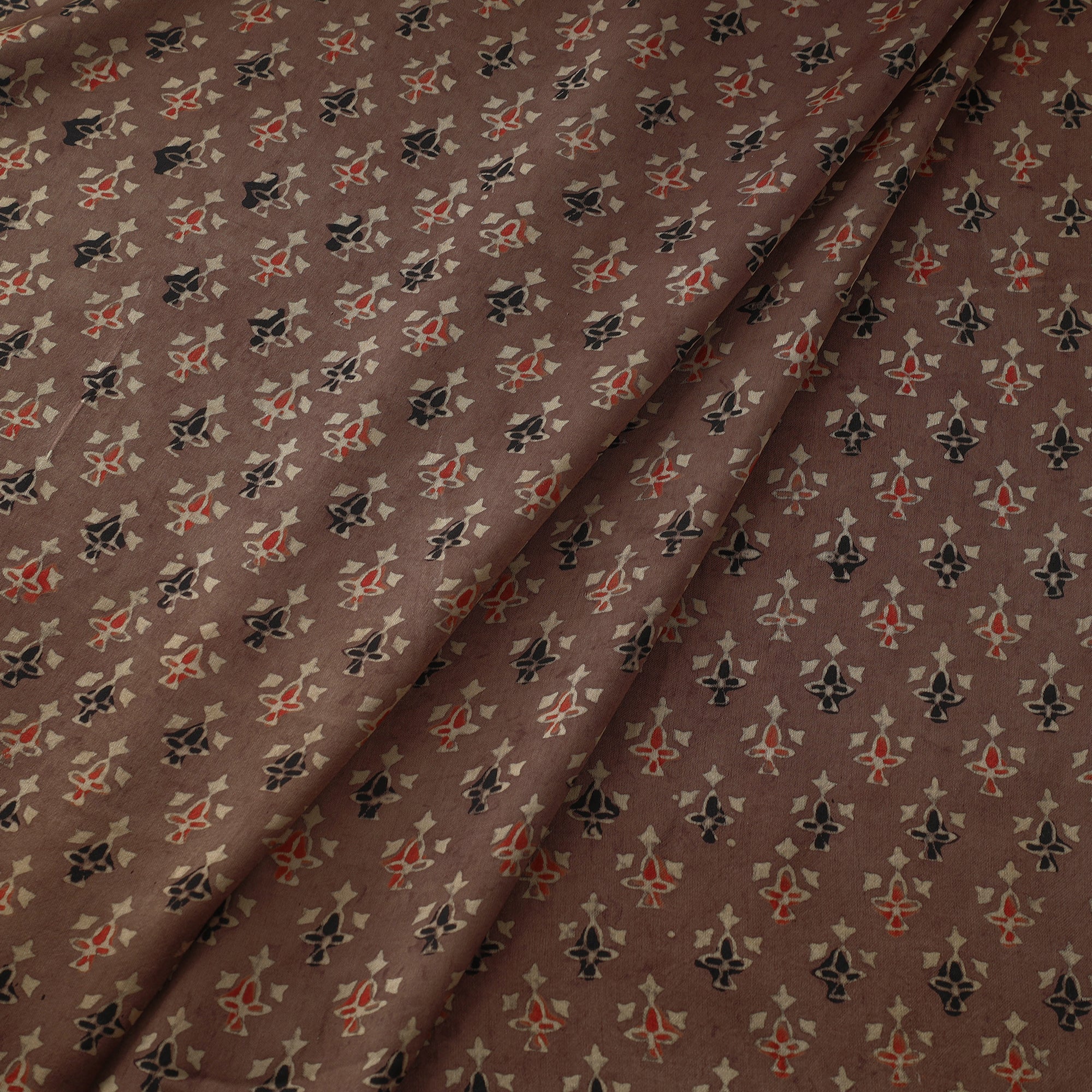 KACHCHH JI CHHAAP Modal Silk Ajrakh Print Fabric 22 - view 2