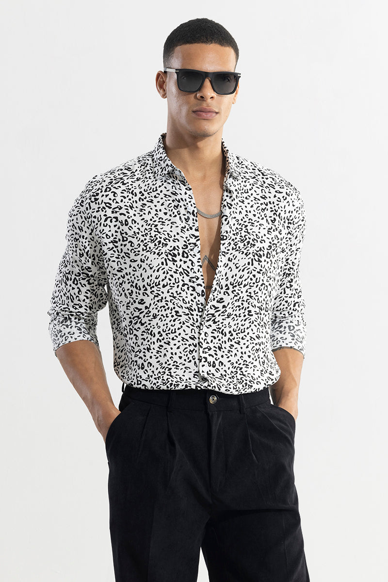SNITCH Spotted Pardus White Shirt