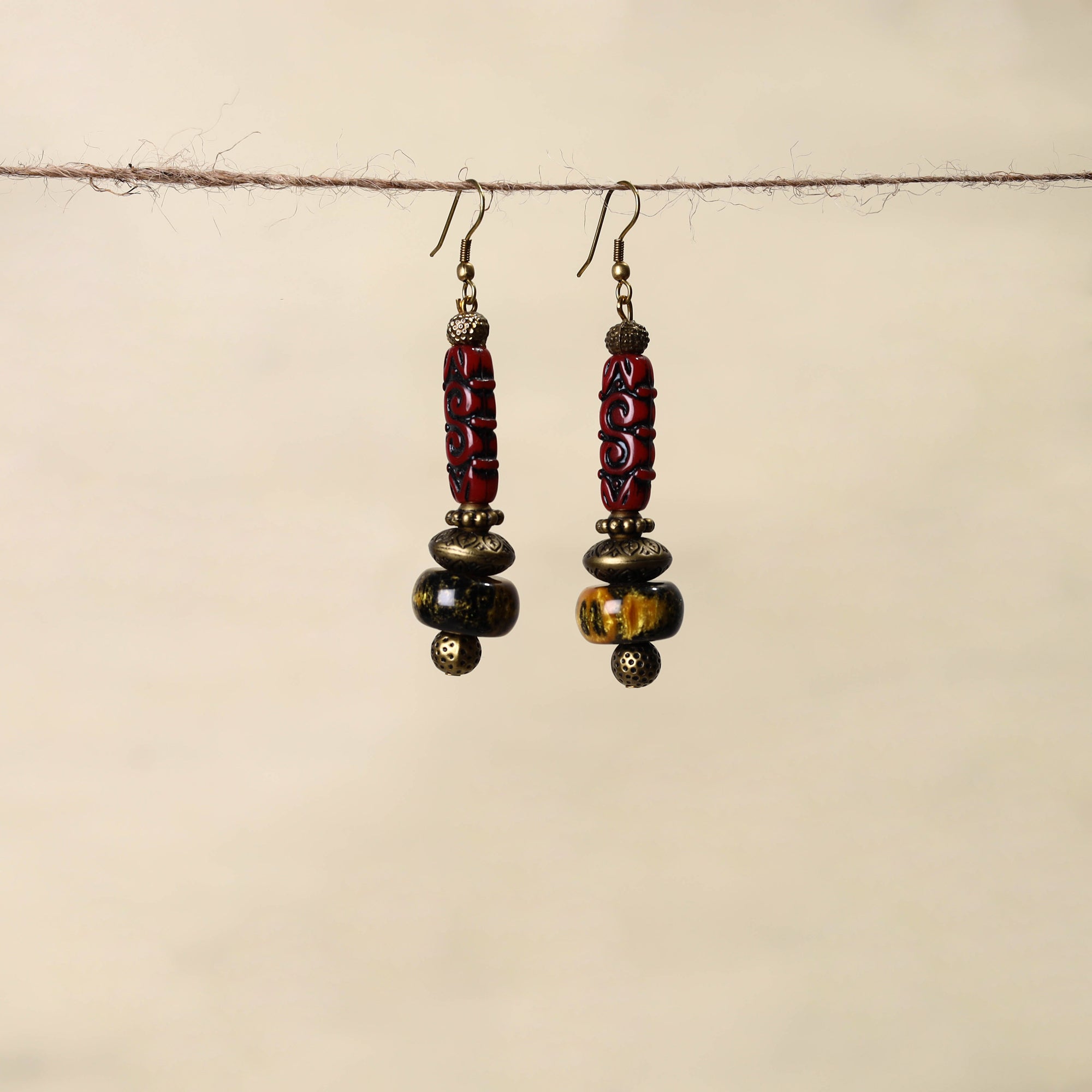 ITOKRI CRAFTS INITIATIVE Handmade Beaded Earrings 158