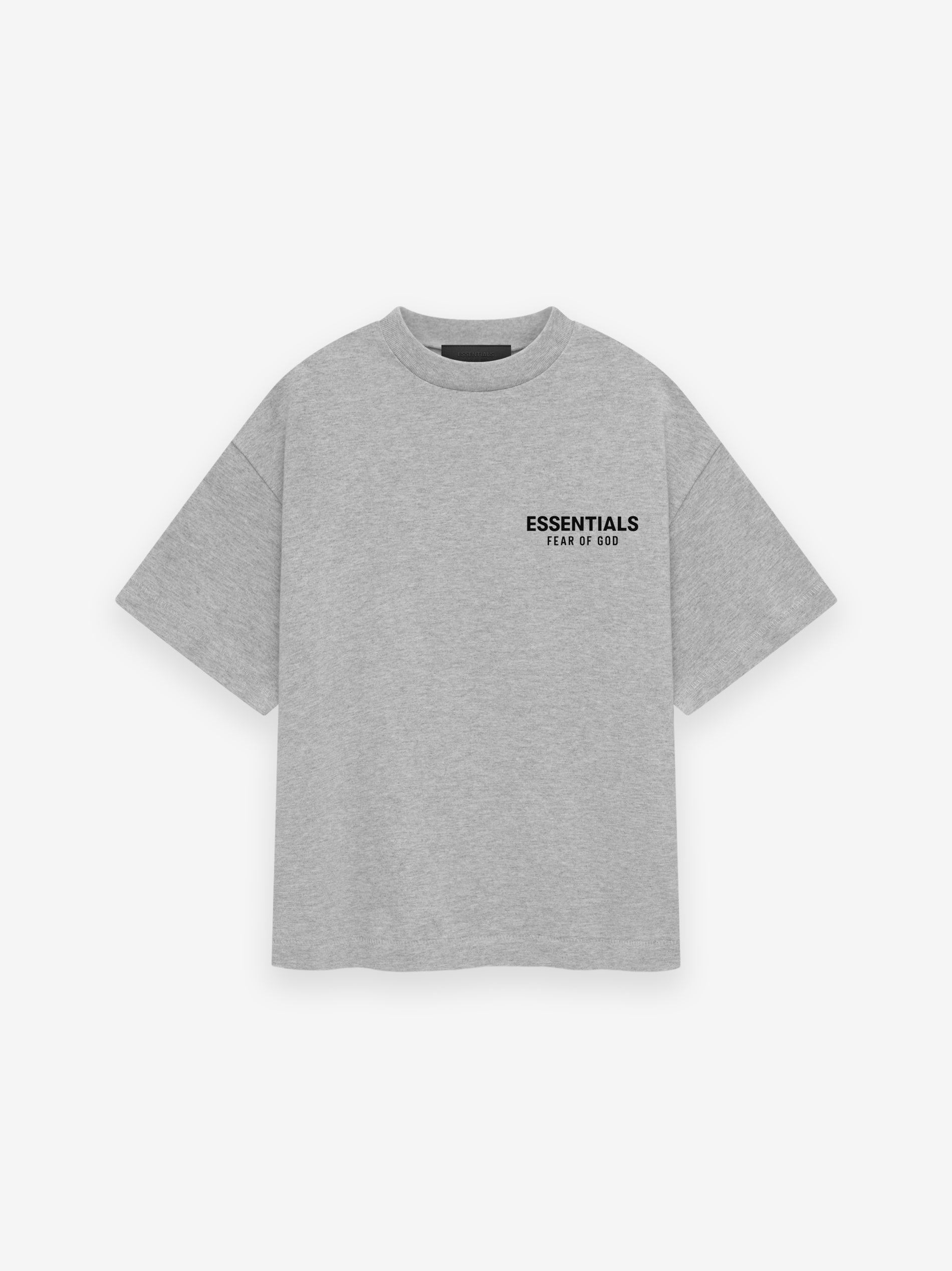 ESSENTIALS Kid's Jersey Crewneck Tee – Light Heather Gray
