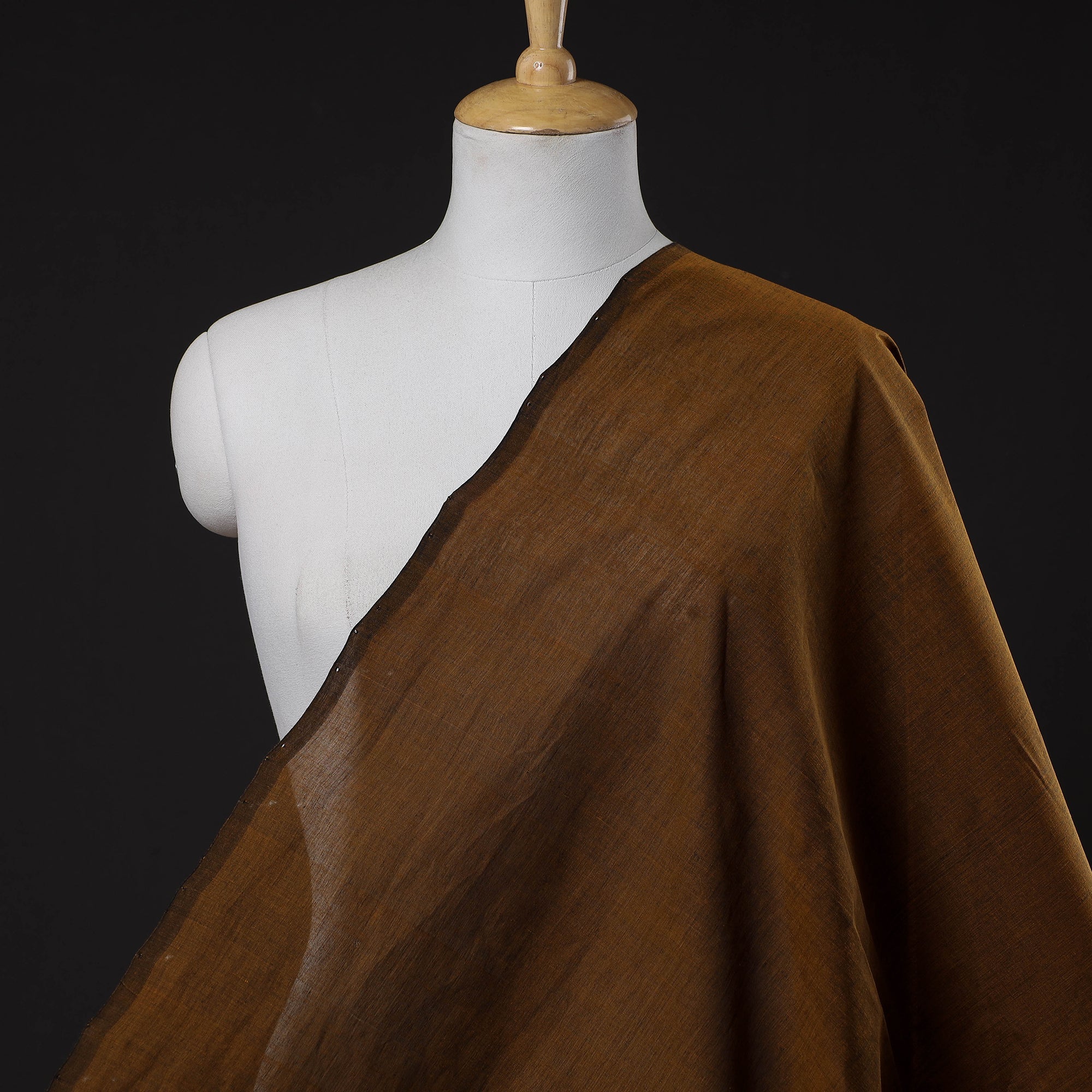 SOUTH KARGHA Brown - Original Mangalagiri Handloom Cotton Fabric