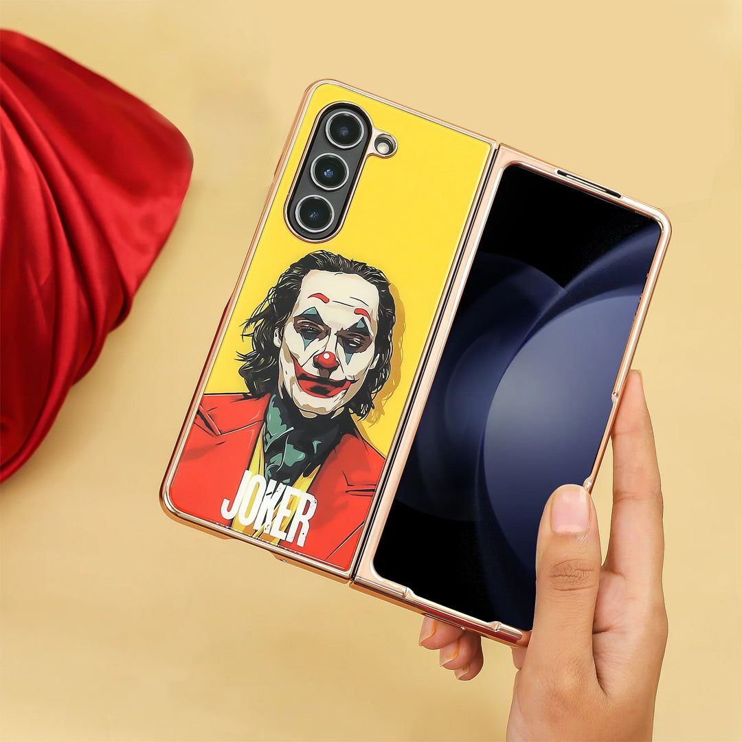 Peeperly Galaxy Z Fold5 Joker Glass Back Case