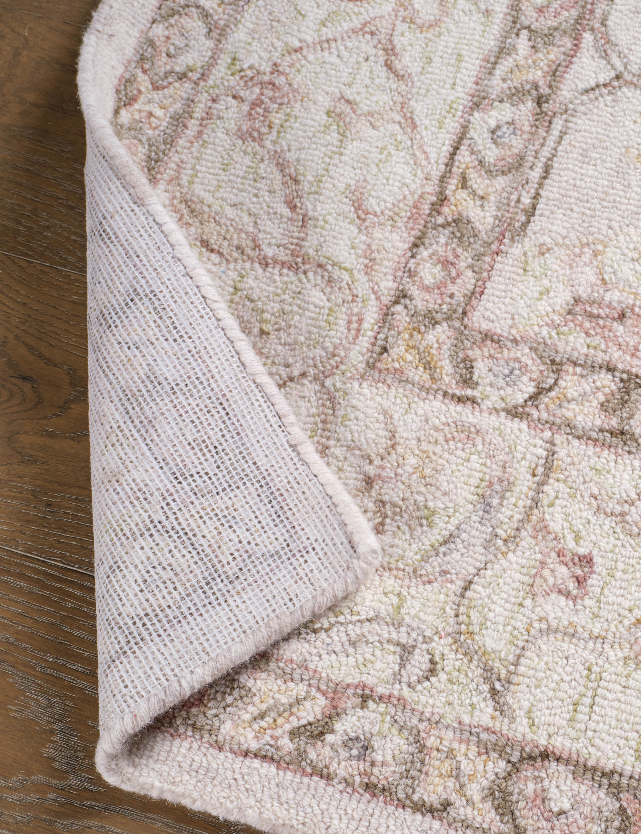 Lulu and Georgia Cassandra Handmade Wool Rug – Ivory and White - view 6