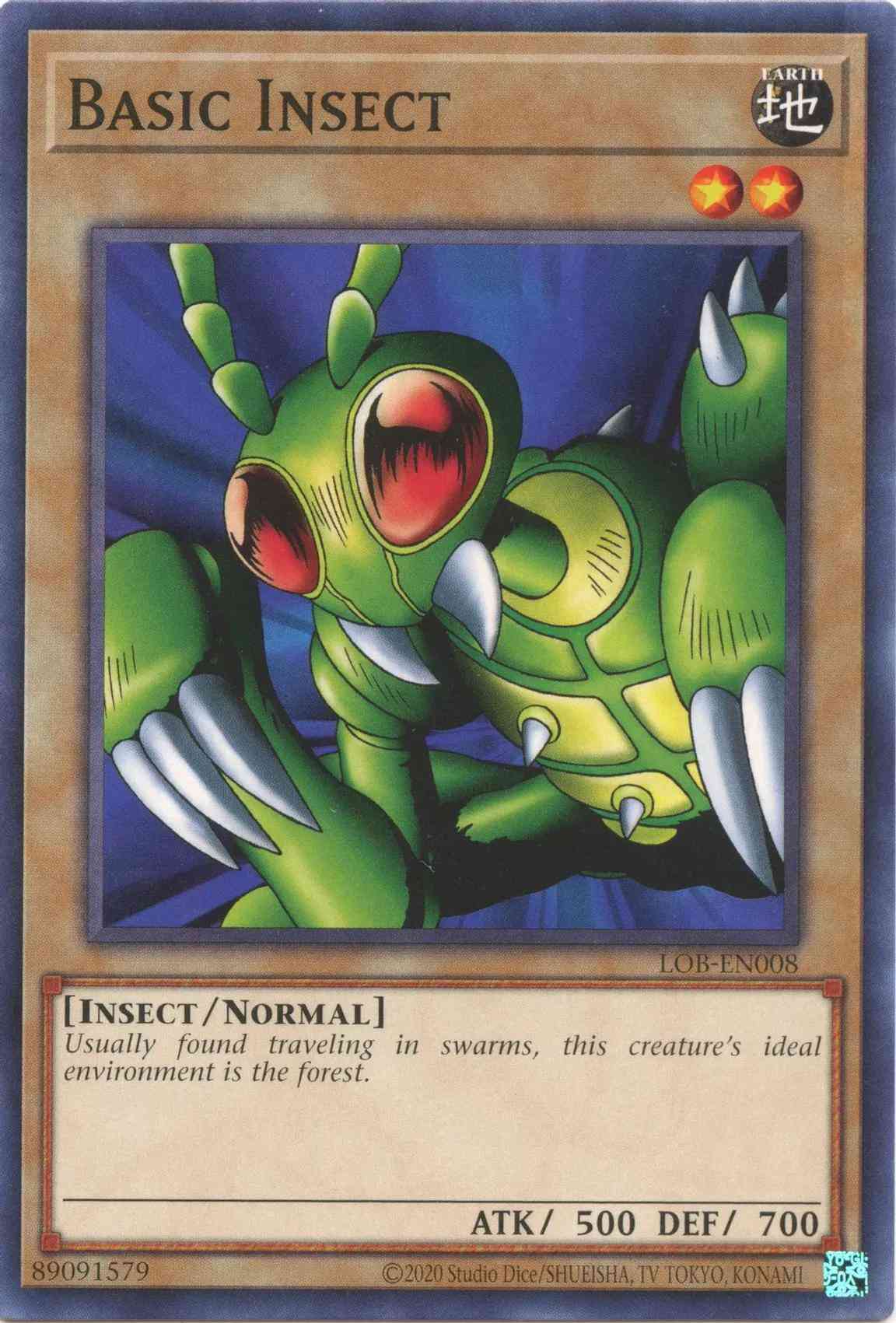 Yu-Gi-Oh! Basic Insect - 25th Anniversary - LOB-EN008 - Common - Unlimited