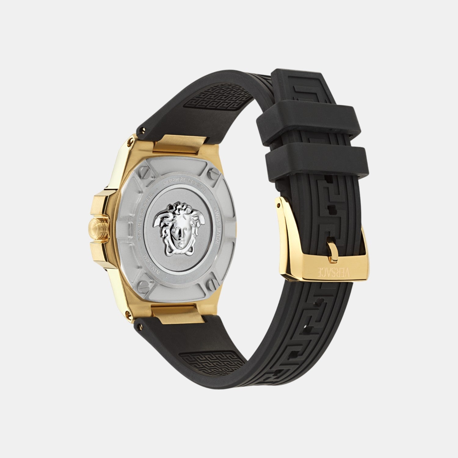 Versace Greca Reaction Women Quartz Black Dial Analog Recycled PU Watch VE0D00225 - view 3