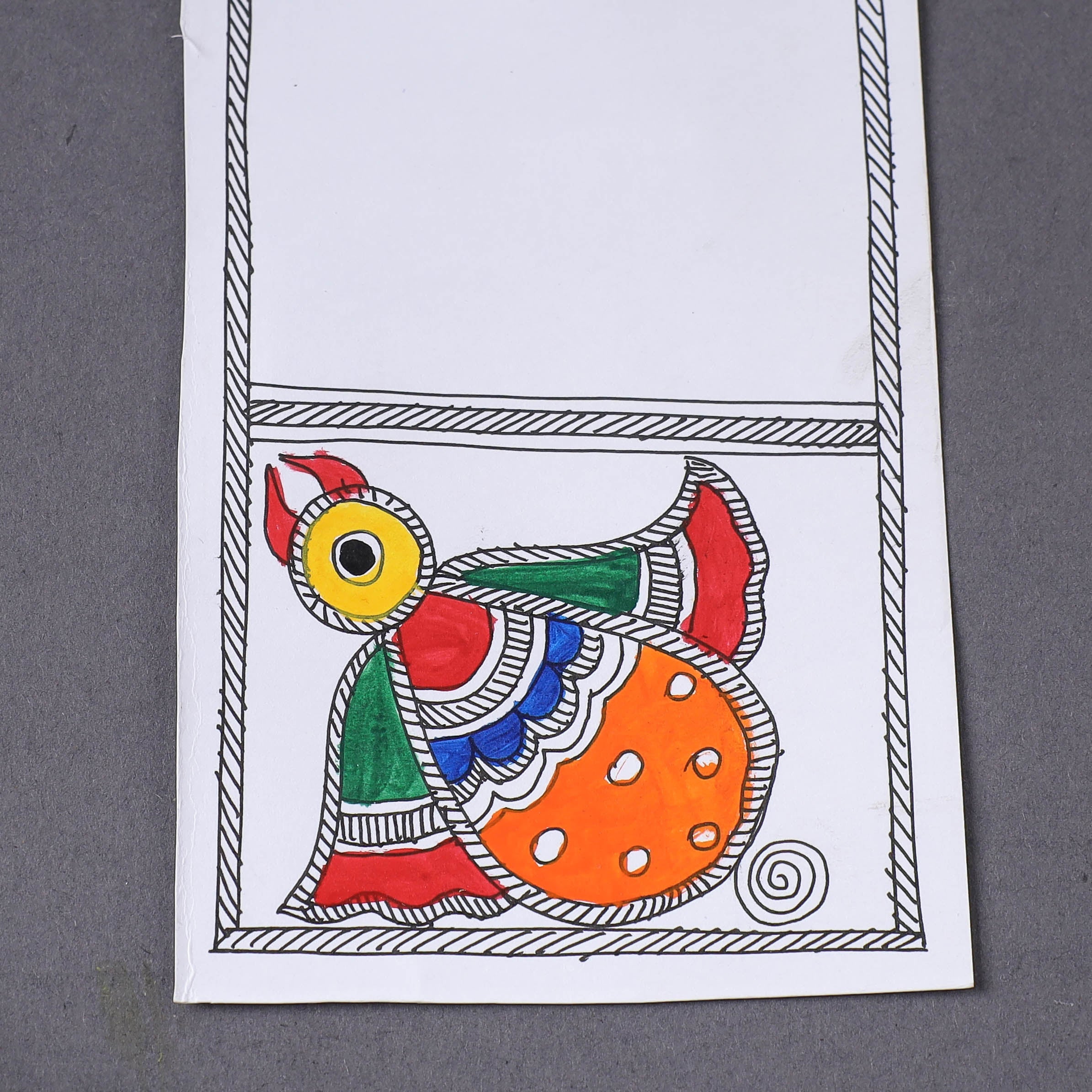 ITOKRI CRAFTS INITIATIVE Assorted - Madhubani Handpainted Post Card (3.5 x 5.5 in) - view 2