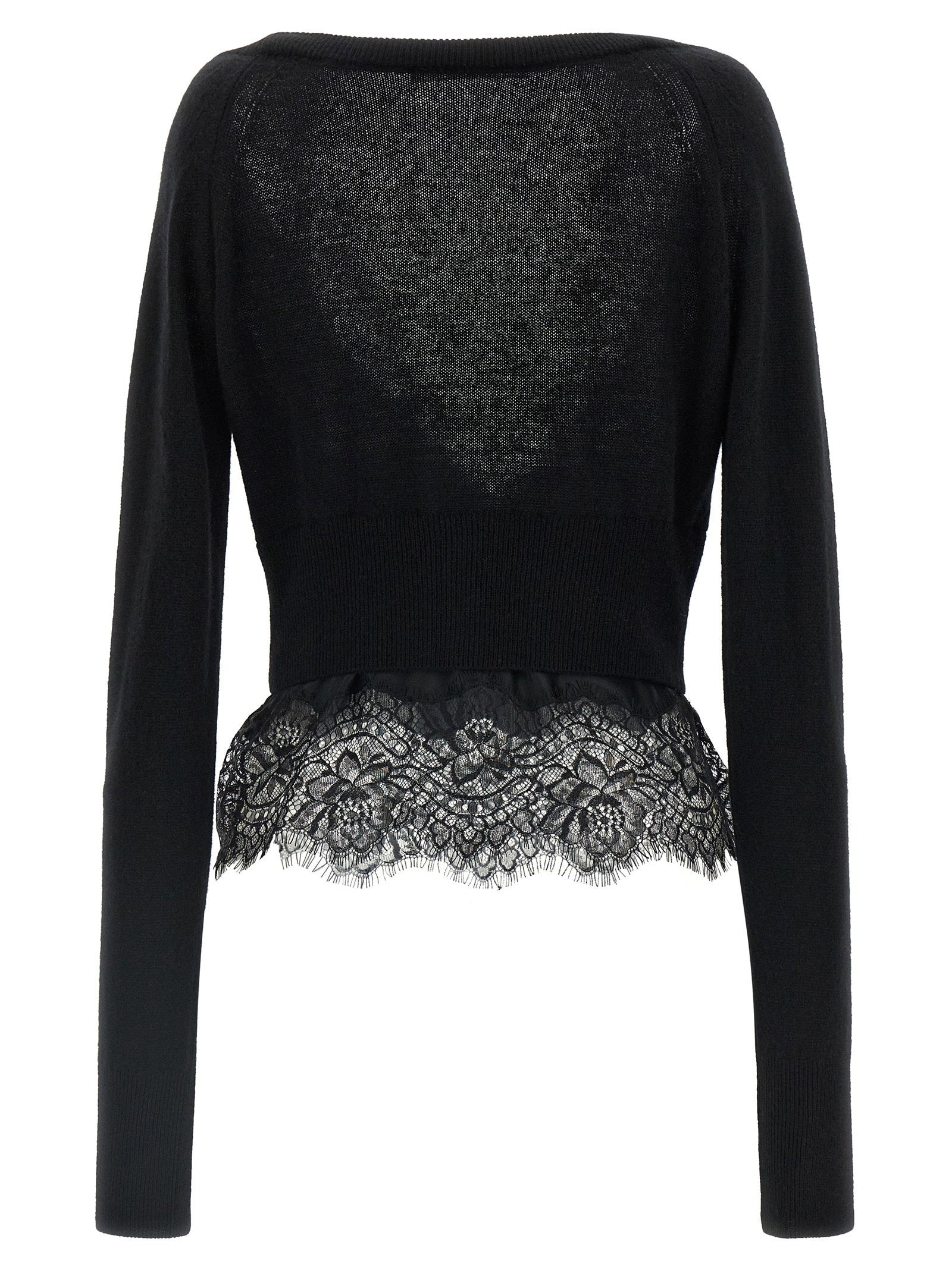 Ermanno Scervino Lace Cardigan – 100% cashmere - view 2