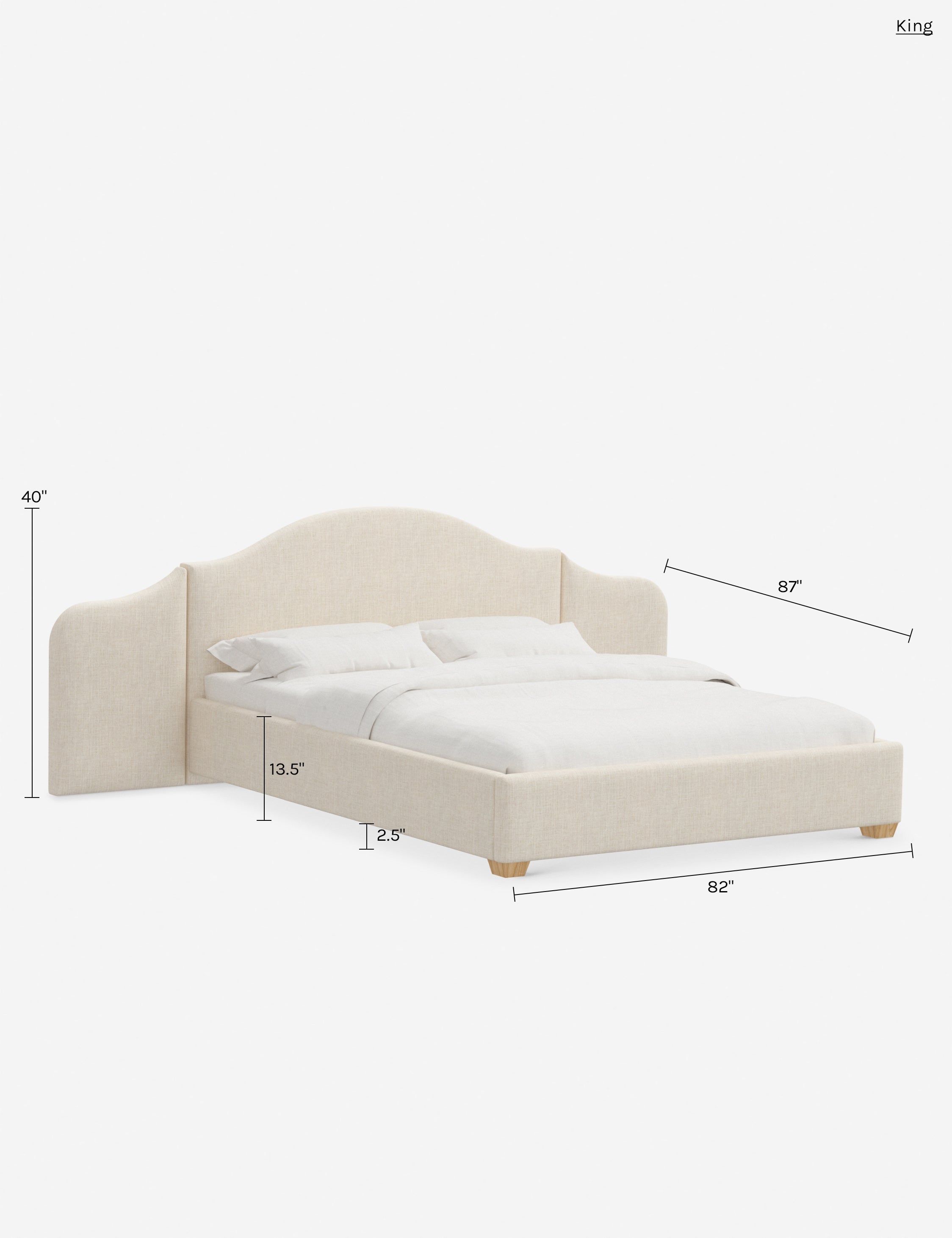 Lulu and Georgia Padden Extended Headboard Platform Bed - view 220