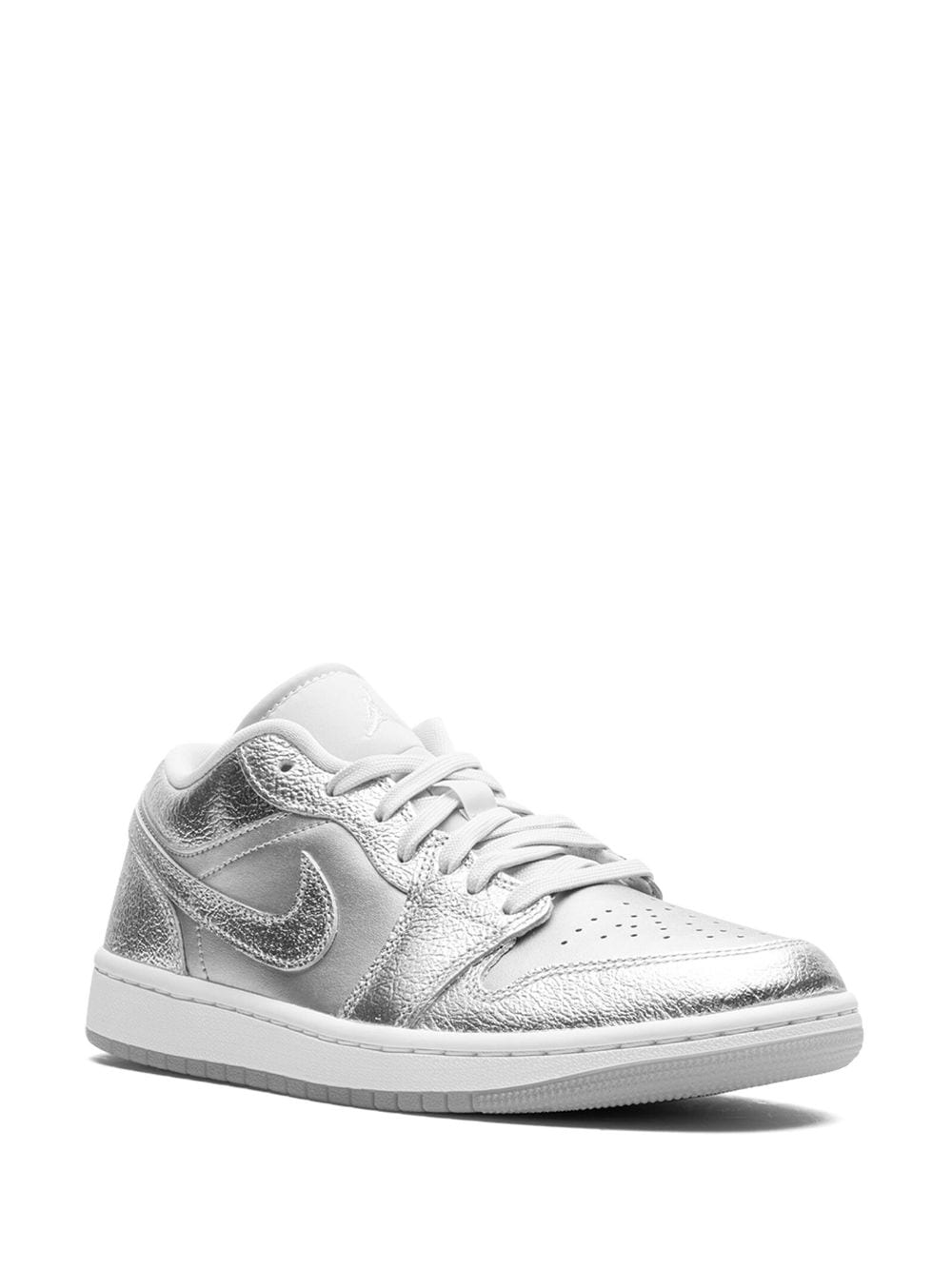 Kicks Machine Air Jordan 1 Low SE Metallic Silver Sale - view 2