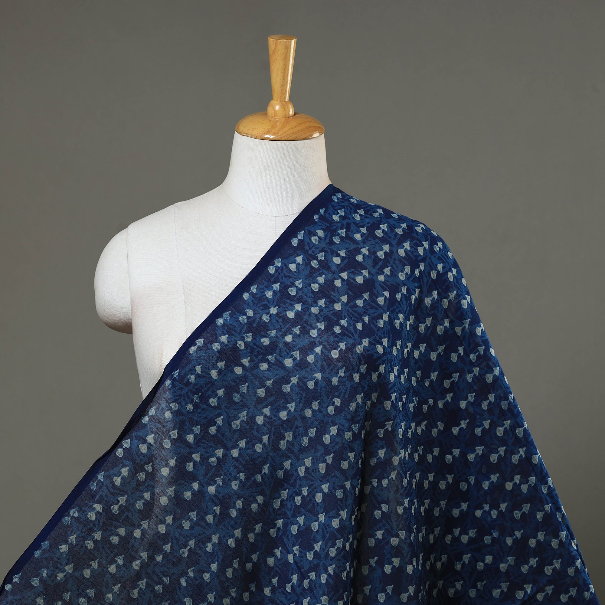 HAVELI CHRONICLES Natural Dyed Chanderi Silk Akola Print Fabric 03