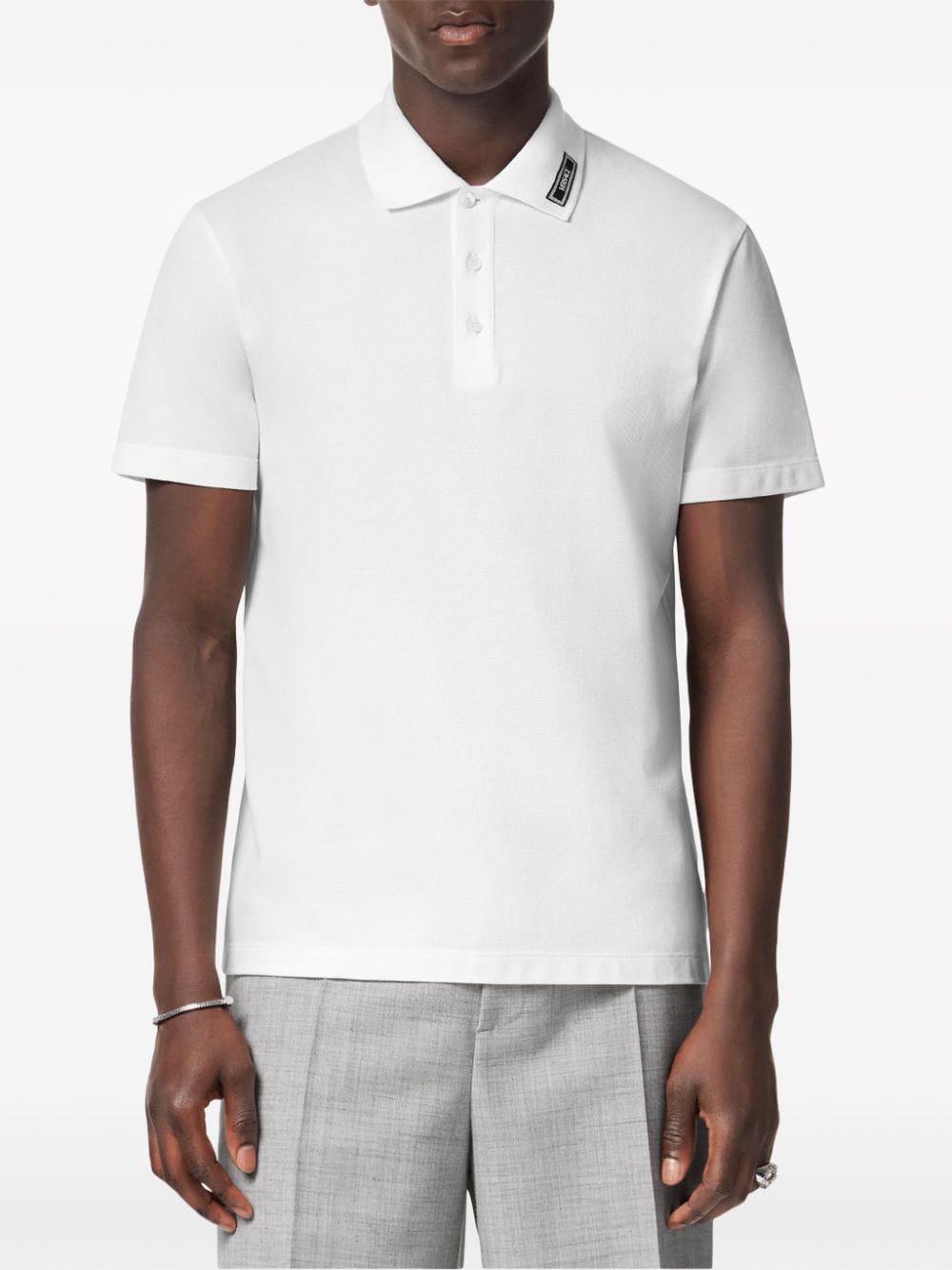 Versace 90s Logo polo shirt – Fabric 100% - view 4