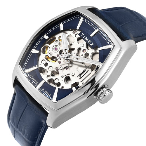 Timex Men Blue Rectangle Dial Analog Automatic Watch 38.4mm TWEG25900 - view 2