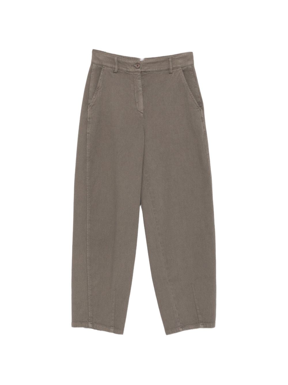 VIA MASINI 80 Trousers GREEN – Cotton 98%, Elastane 2%