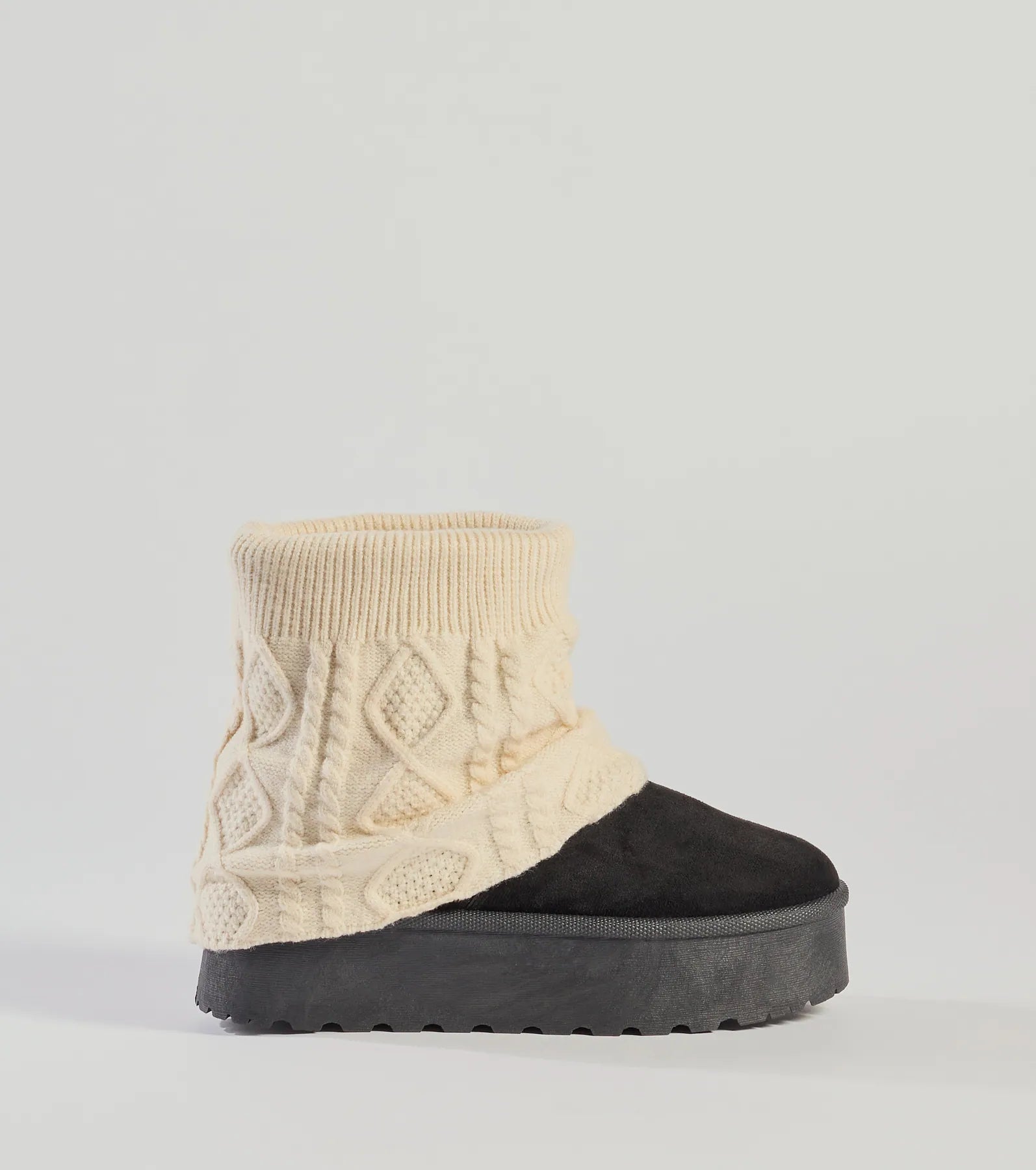 Windsor Cozy Vibes Cable Knit Platform Slippers - view 2