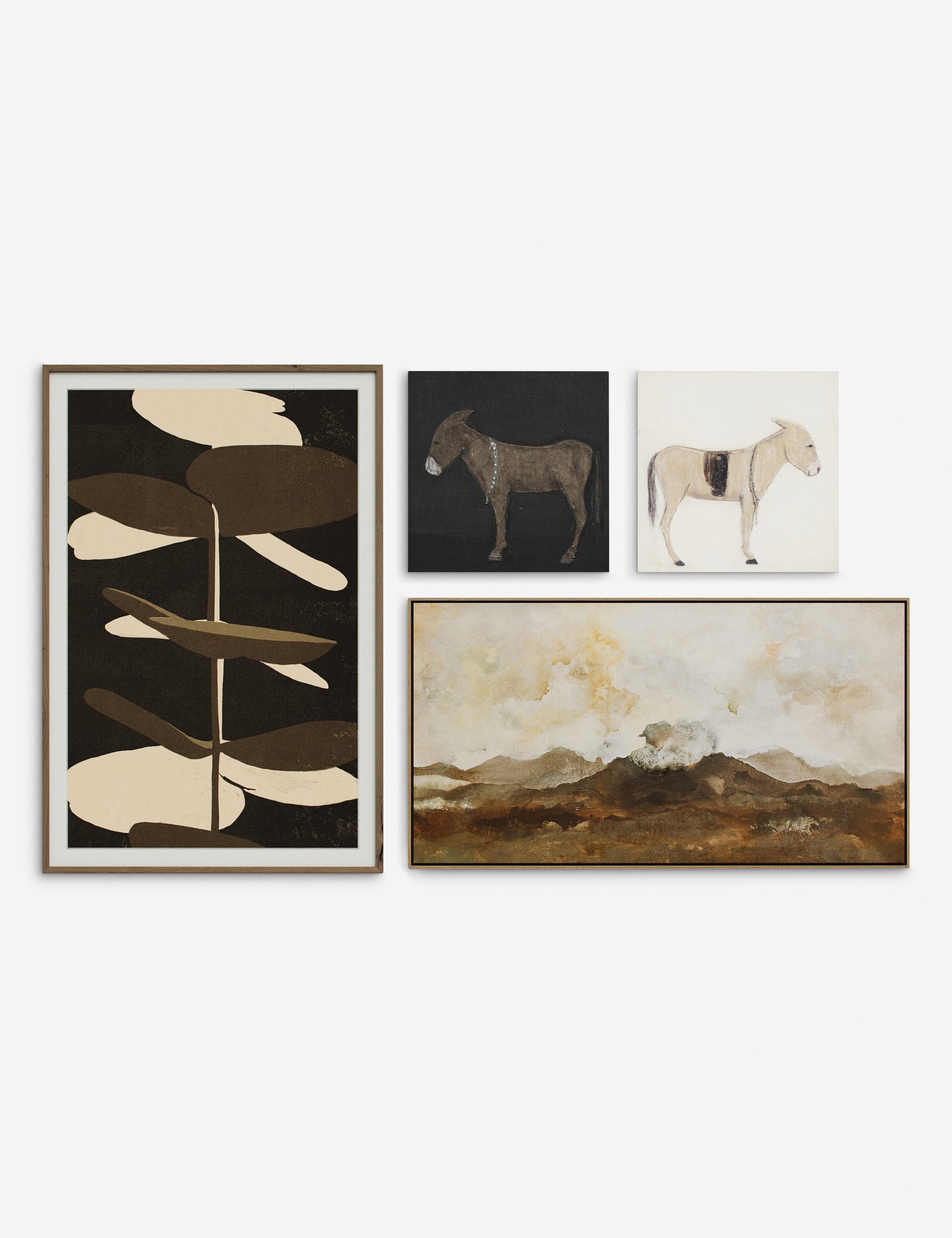 Lulu and Georgia On the Range Wall Art (Set of 4) by Various Artists