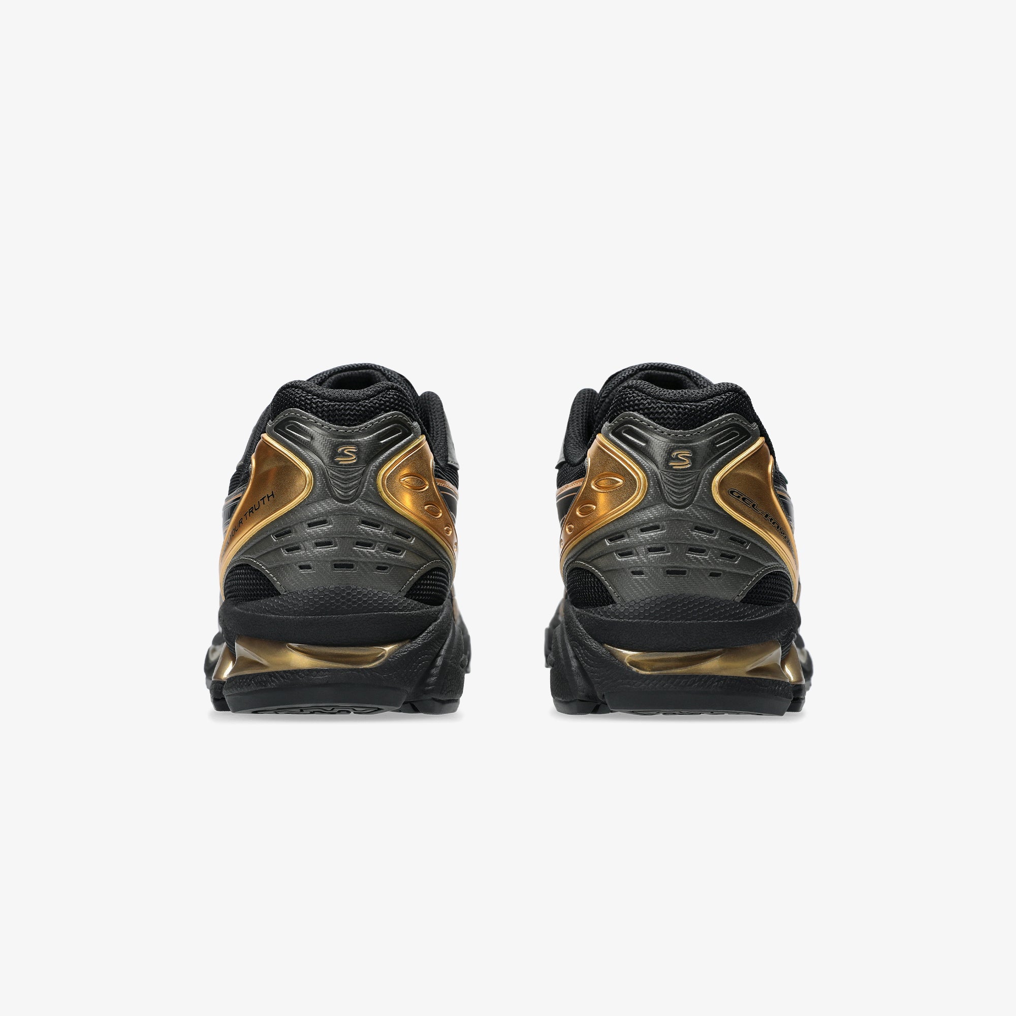 ASICS | SENNA x GEL KAYANO 14 { BLACK/PURE GOLD - view 4