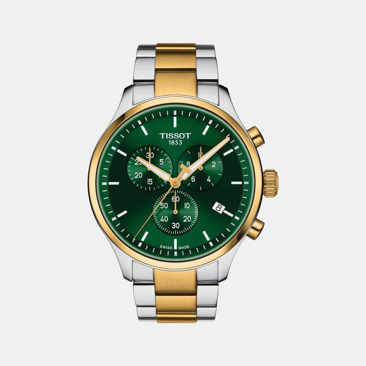 Tissot Chrono Xl Classic Men Quartz Green Dial Chronograph Stainless Steel Watch T1166172209100