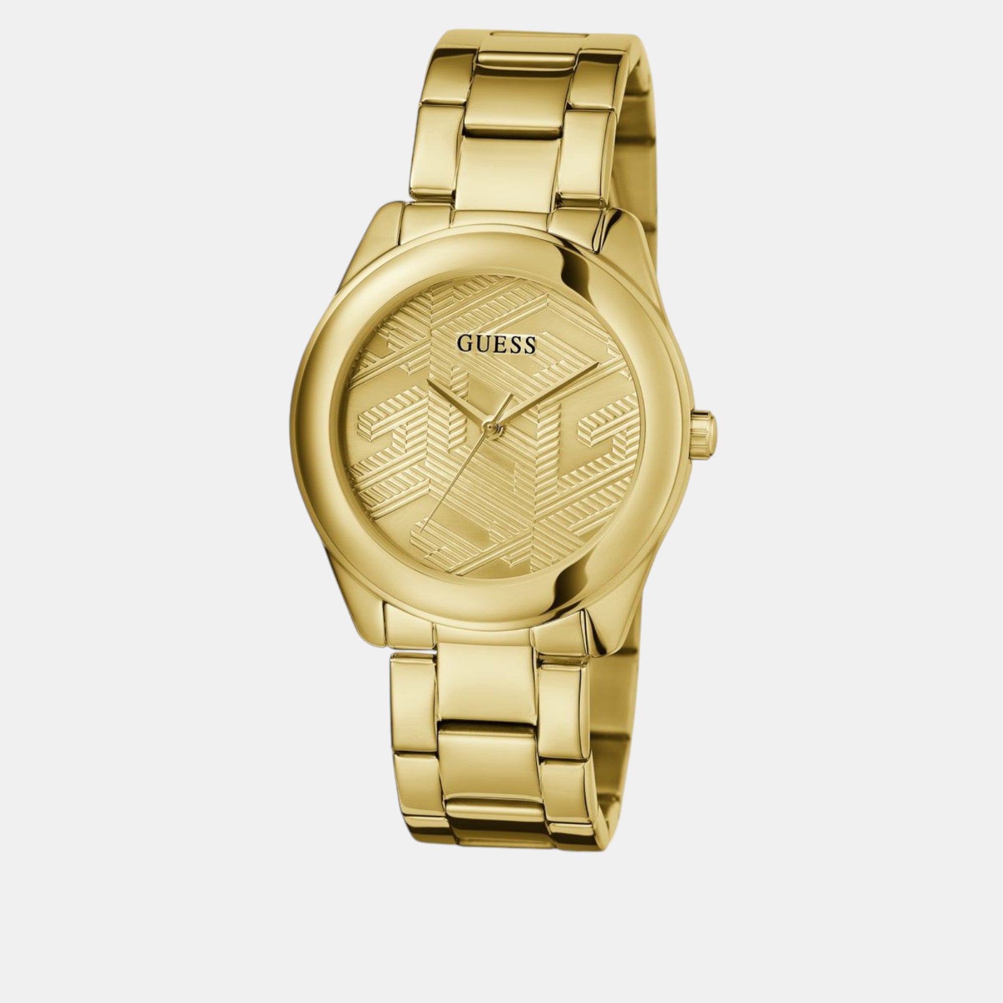 Guess Cubed Women Quartz Champagne Dial Analog Stainless Steel Watch GW0606L2 - view 2