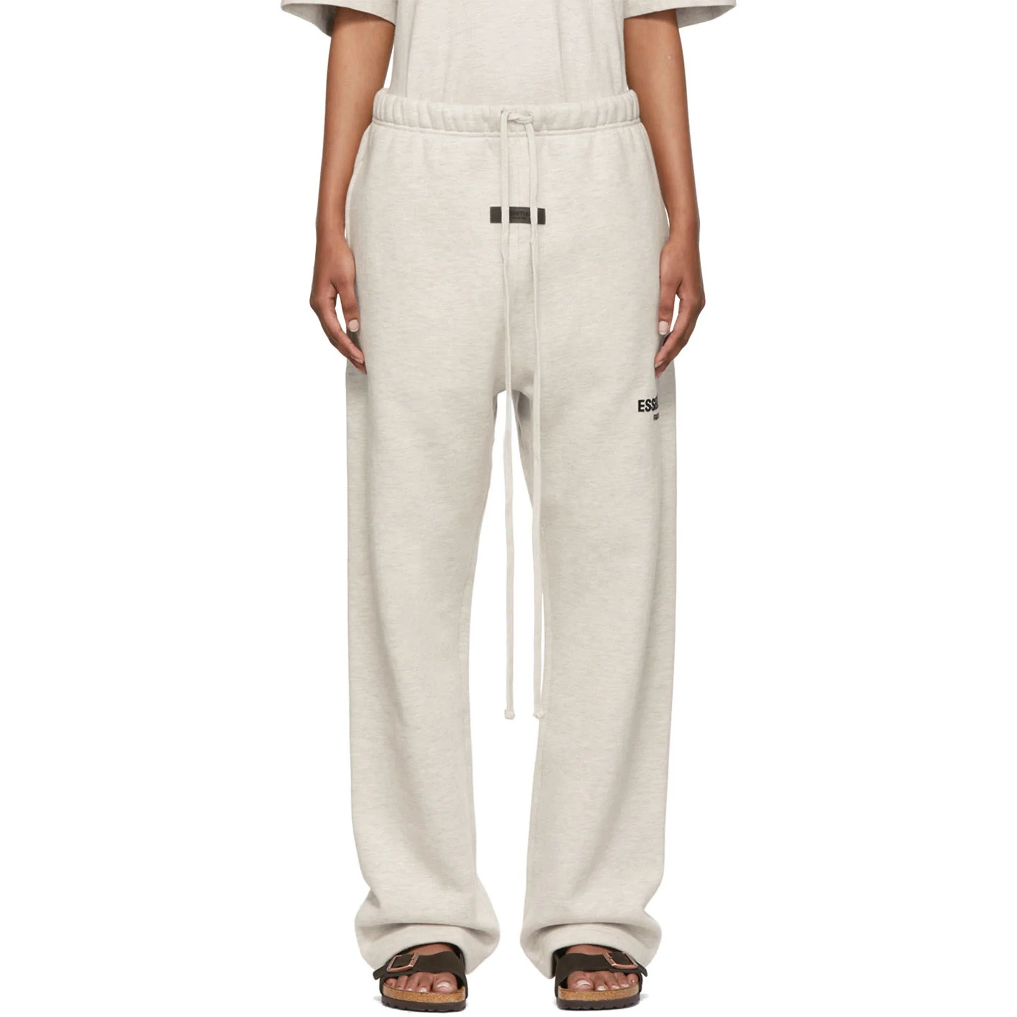 Fear Of God Essentials Relaxed Light Oatmeal Sweatpants (SS22) - view 3