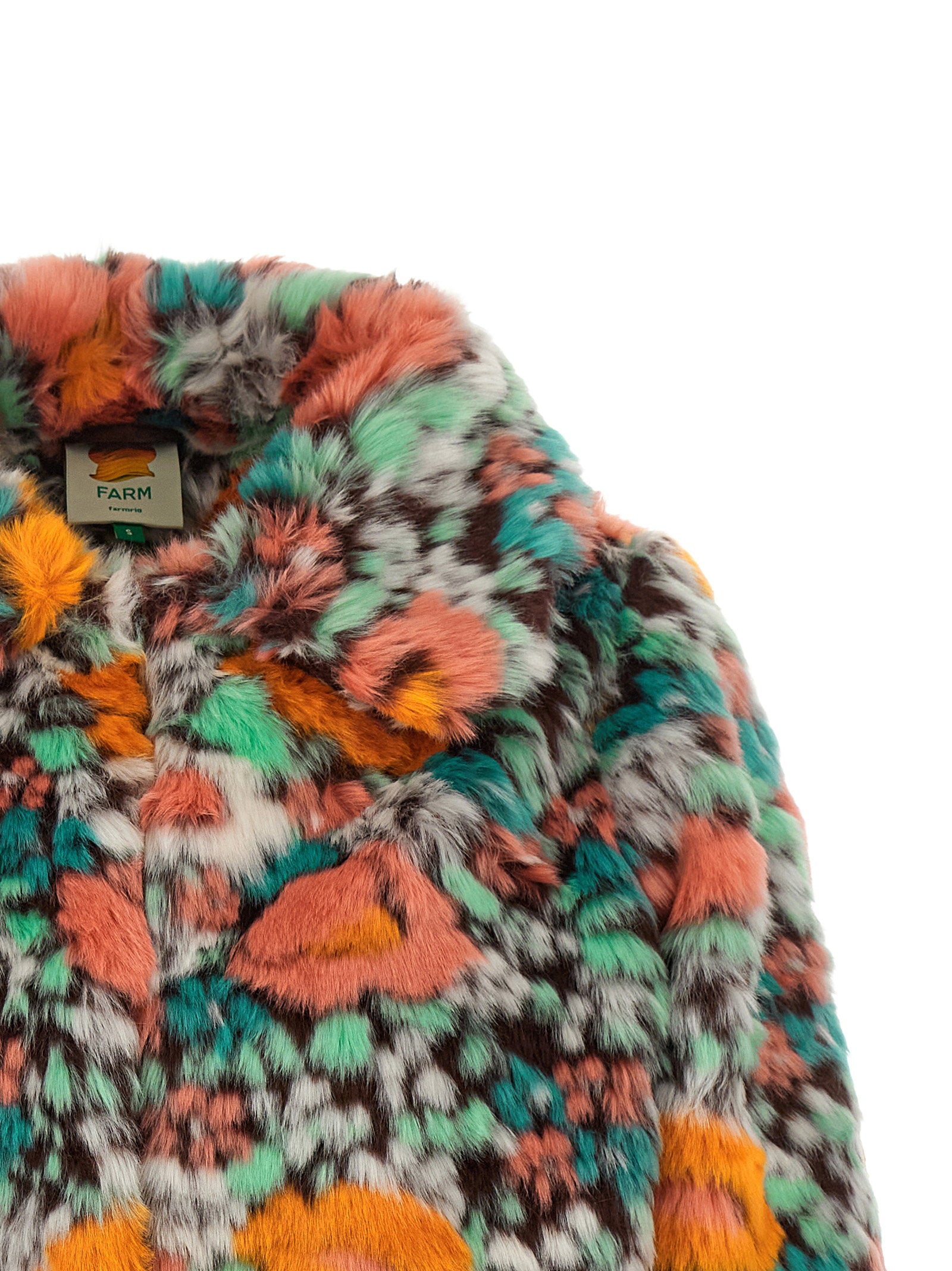 Farm Rio Faux Fur Floral Pattern - view 3