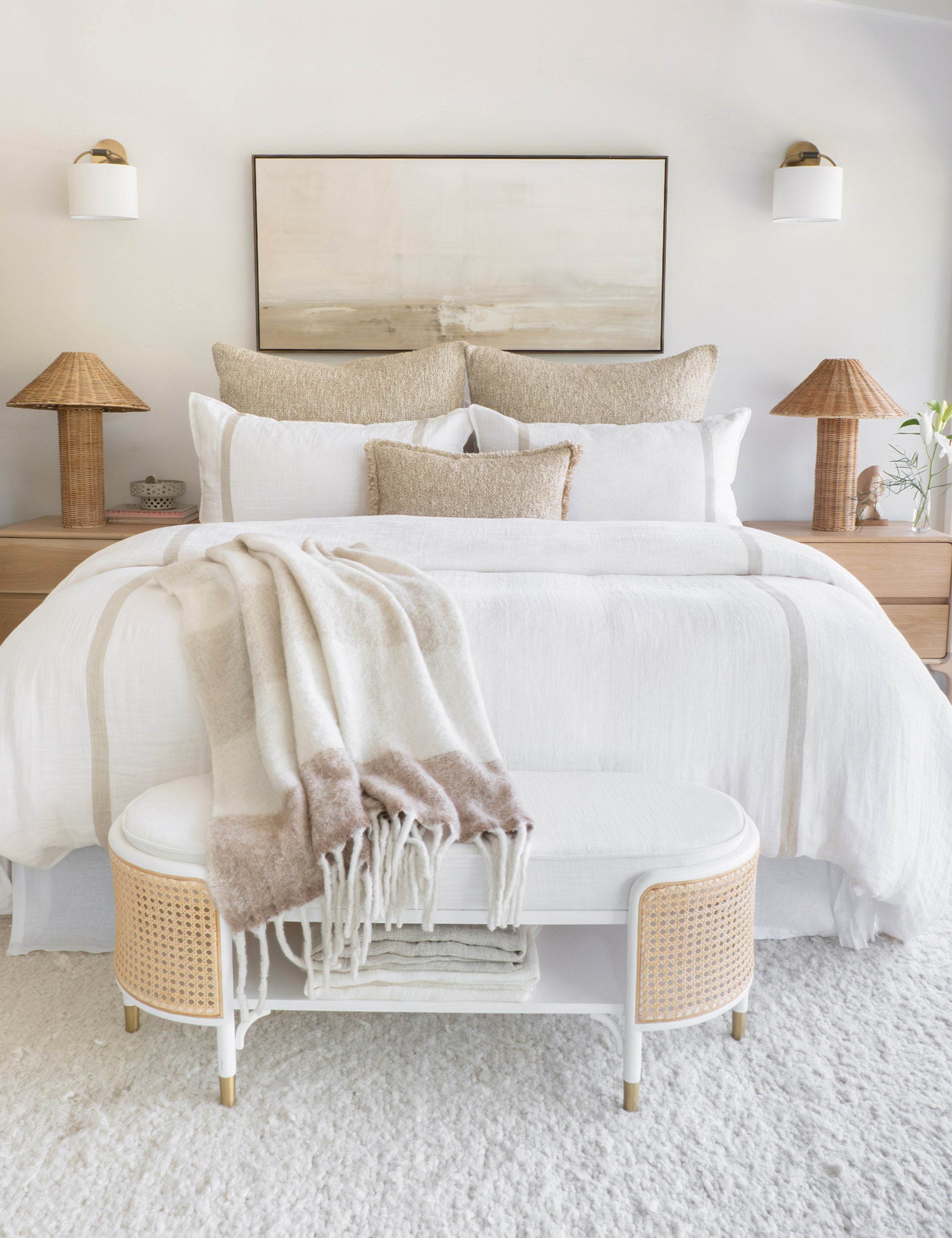Lulu and Georgia Rory Linen Duvet Cover by Pom Pom at Home - view 14