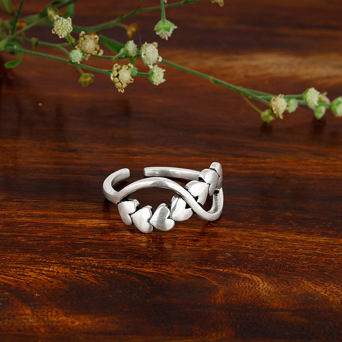 GIVA Jewellery Silver Infinite Love Ring - view 2