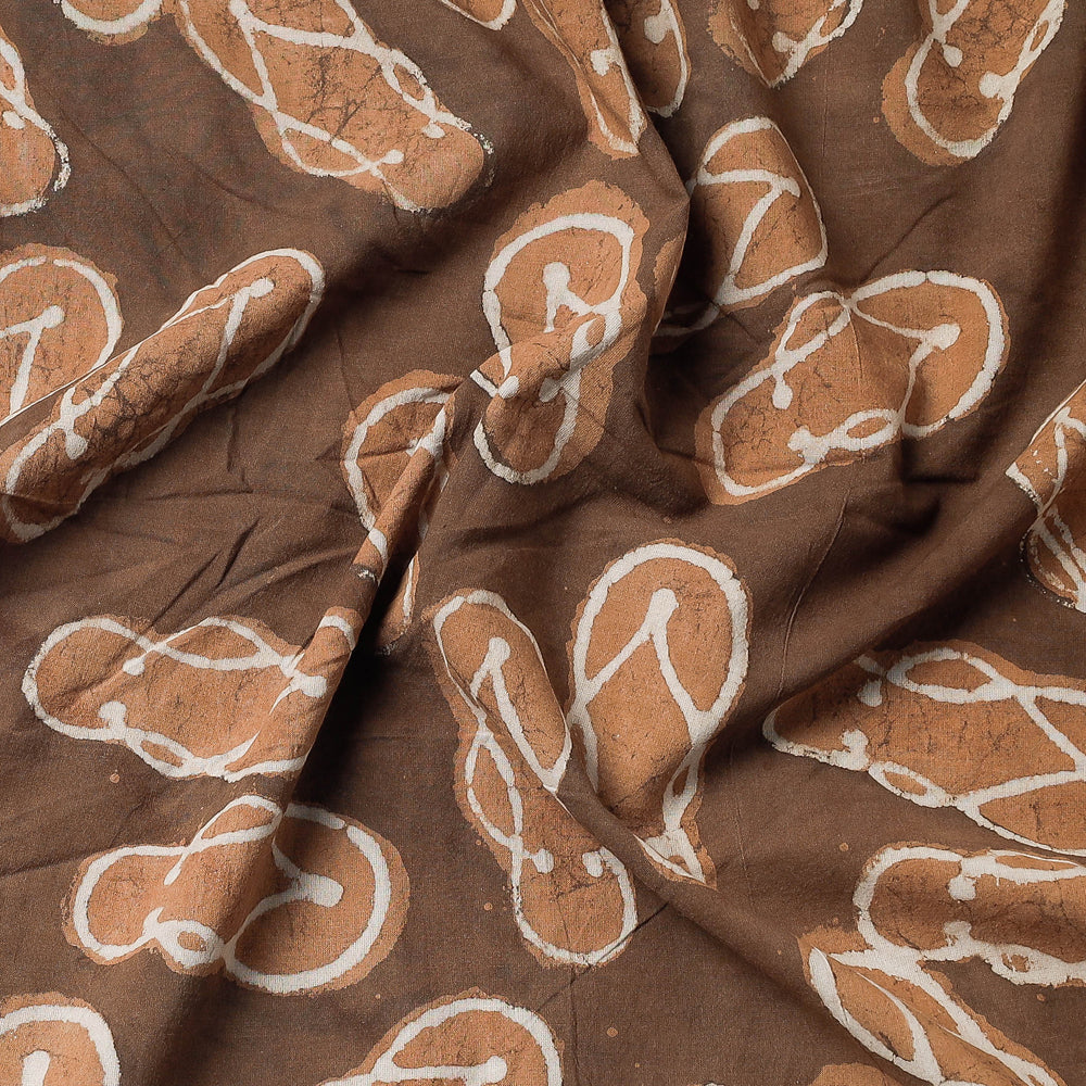 BINDAAS UNLIMITED Brown - Bindaas Block Art Printed Cotton Precut Fabric - view 2