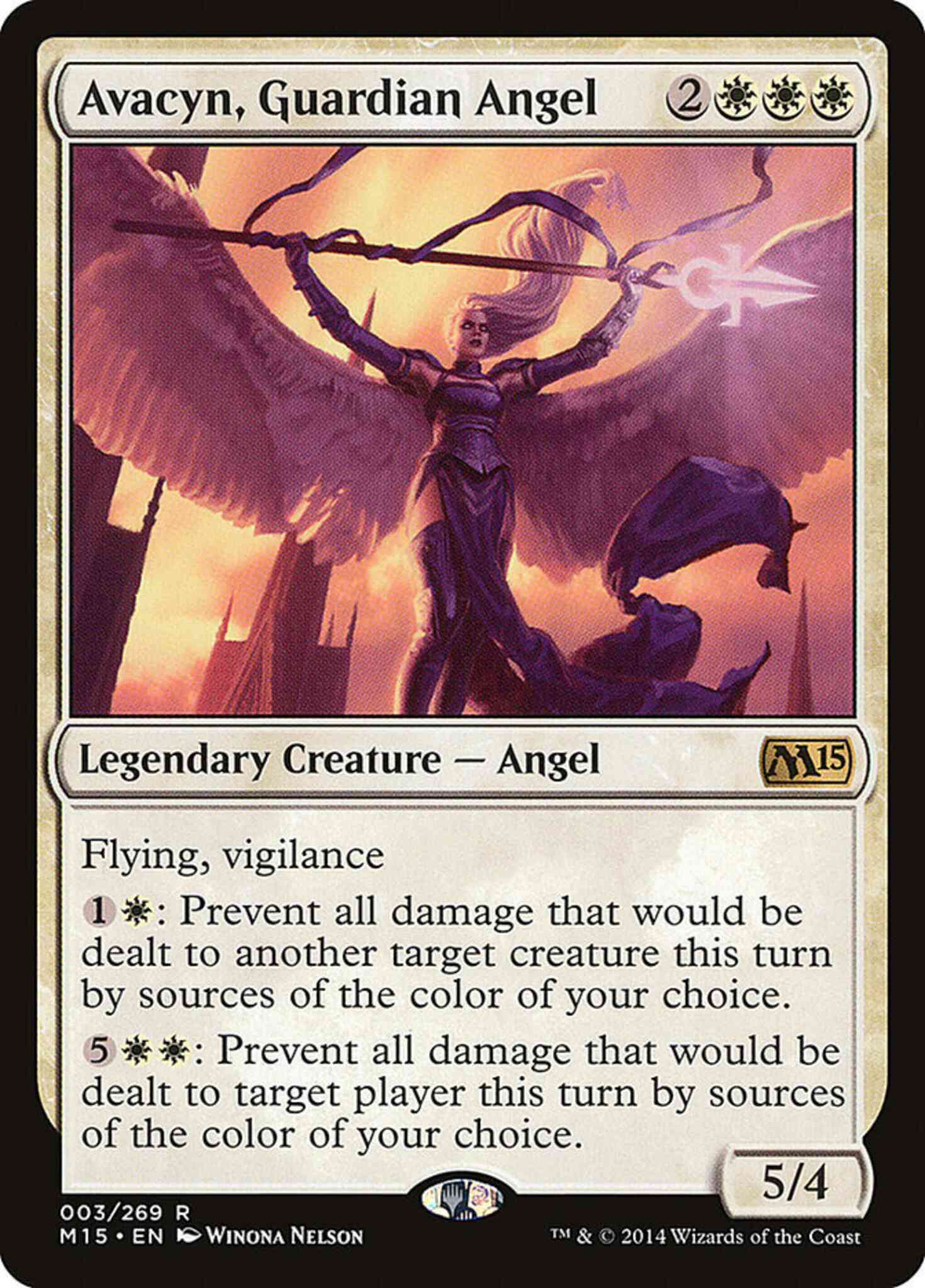 Angel 3 magic – Avacyn, Guardian Angel [3] [Magic 2015] [Non-Foil]