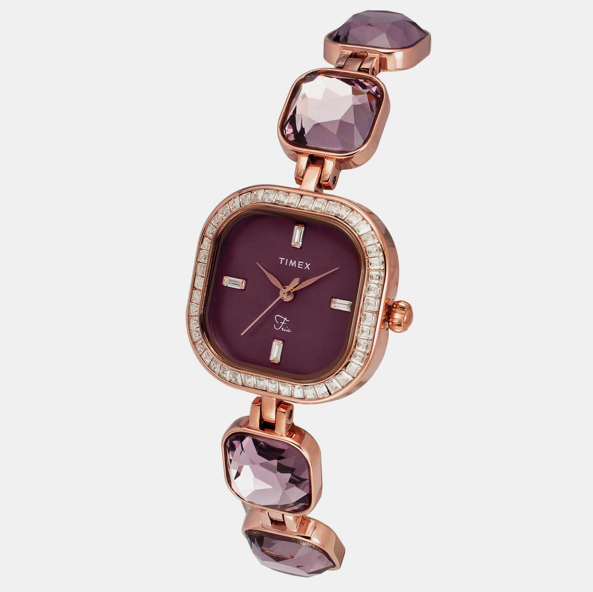 Timex Fria Women Quartz Mother Of Pearl Dial Analog Brass Watch TWEL17102 - view 2