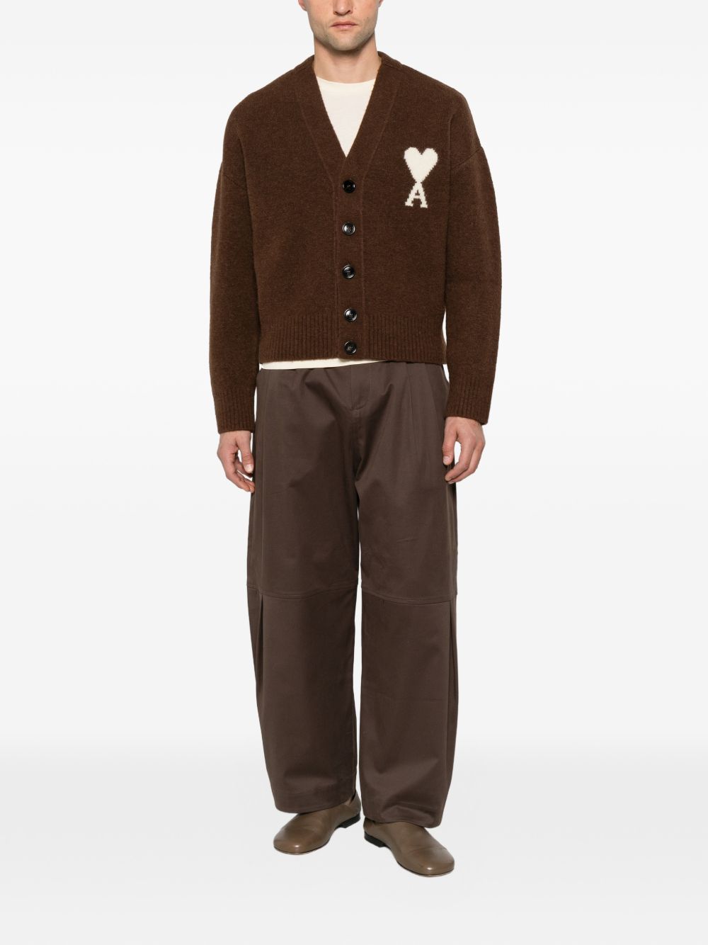 AMI PARIS Sweaters BROWN - view 3