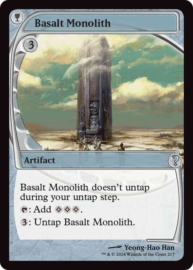 Basalt monolith 217 – Magic Basalt Monolith [217] [Future Frame] [Mystery Booster 2] [Non-Foil]