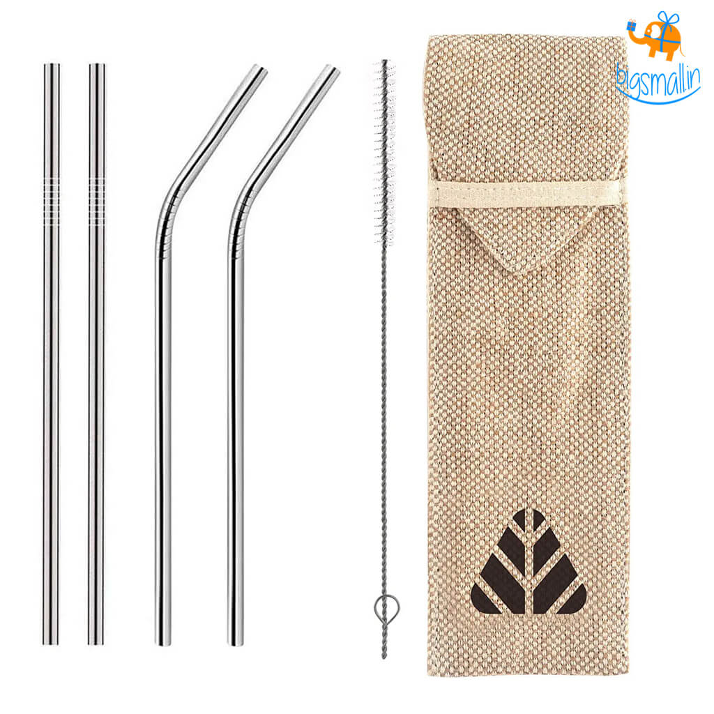 Evenflowbrands Reusable Metallic Straws Pack of 4 - view 2