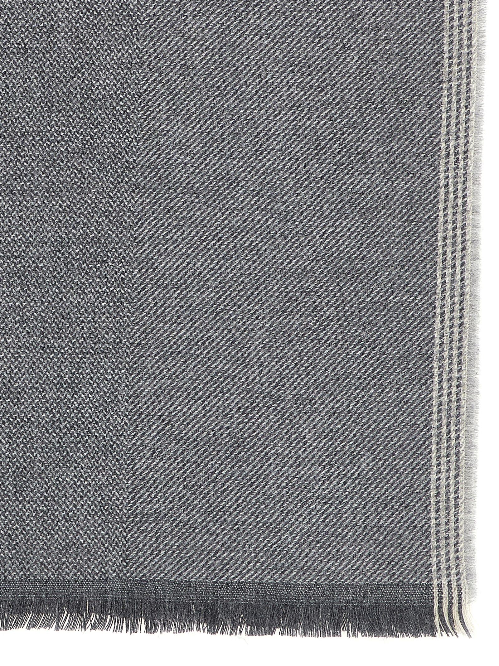 Brunello Cucinelli Diagonal Wool And Cashmere Scarf - view 2
