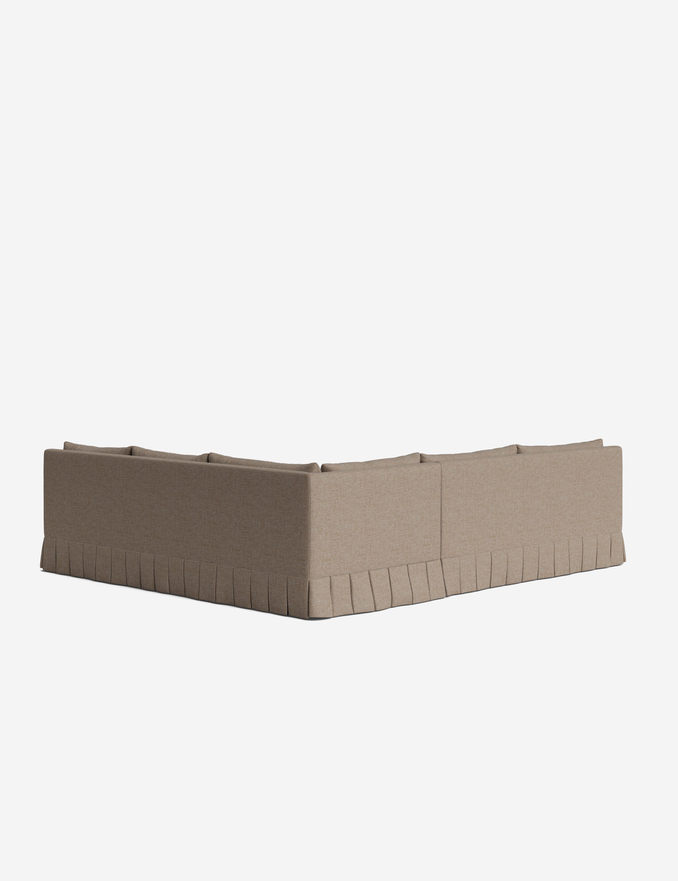 Lulu and Georgia Portola Luxe Depth Pleated Corner Sectional Sofa - view 206