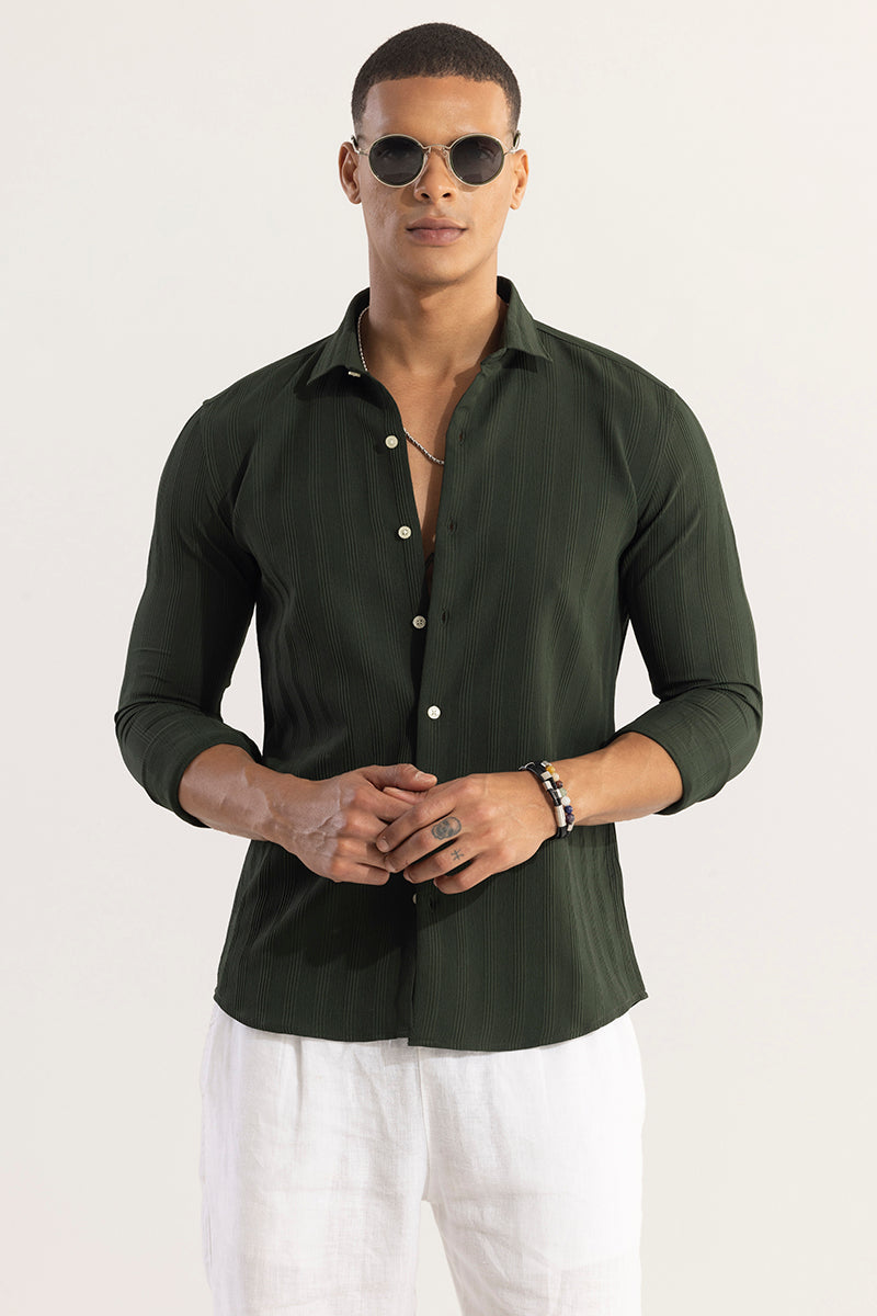SNITCH Quadbar Green Shirt