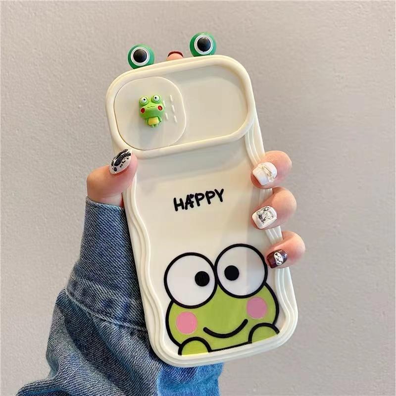Peeperly Cute 3D Smiley Frog Slide Camera Lens Case - view 2
