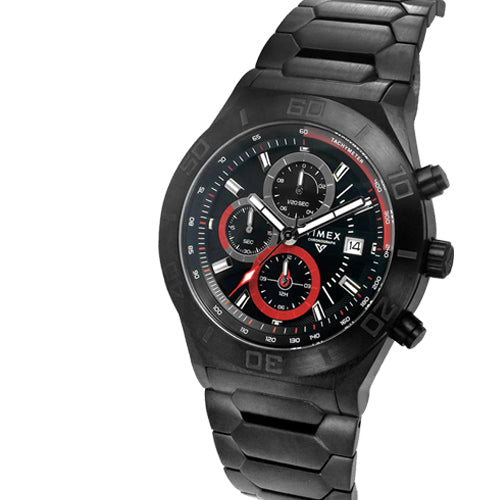 Timex E Class Men Black Round Dial Analog Chronograph Watch 44mm TWEG24902 - view 2