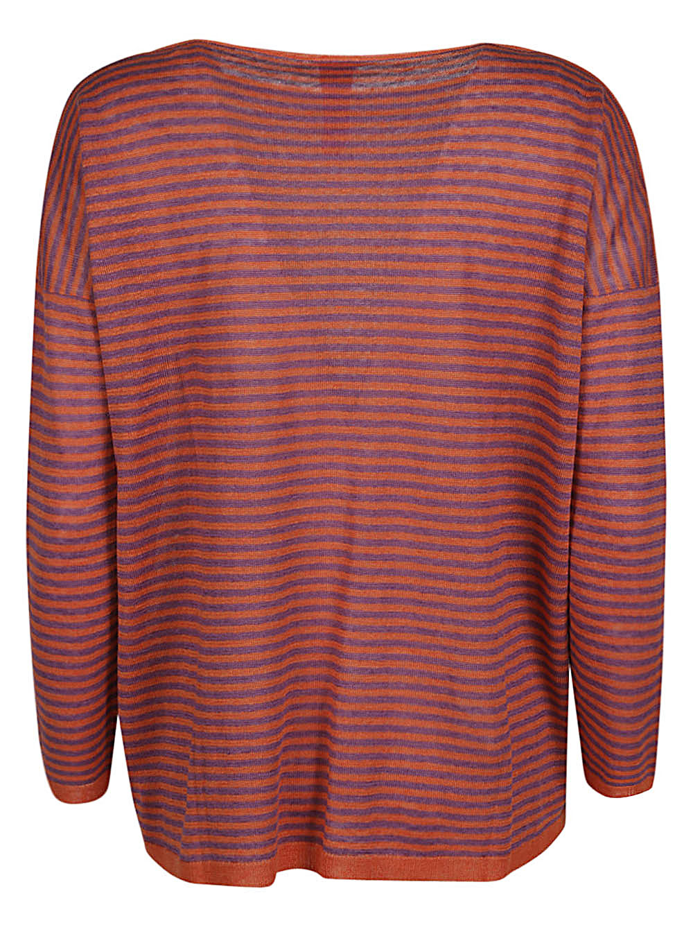 Alessandro Aste Boat neck striped linen sweater - view 2