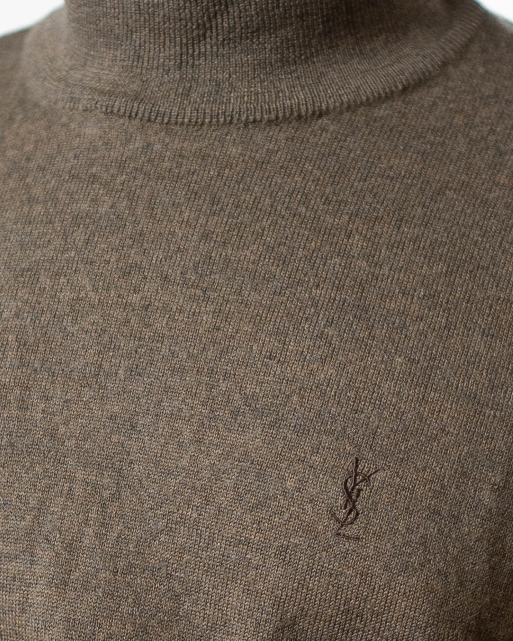 YSL Yves Saint Laurent Vintage Turtleneck Sweater - Brown - view 3